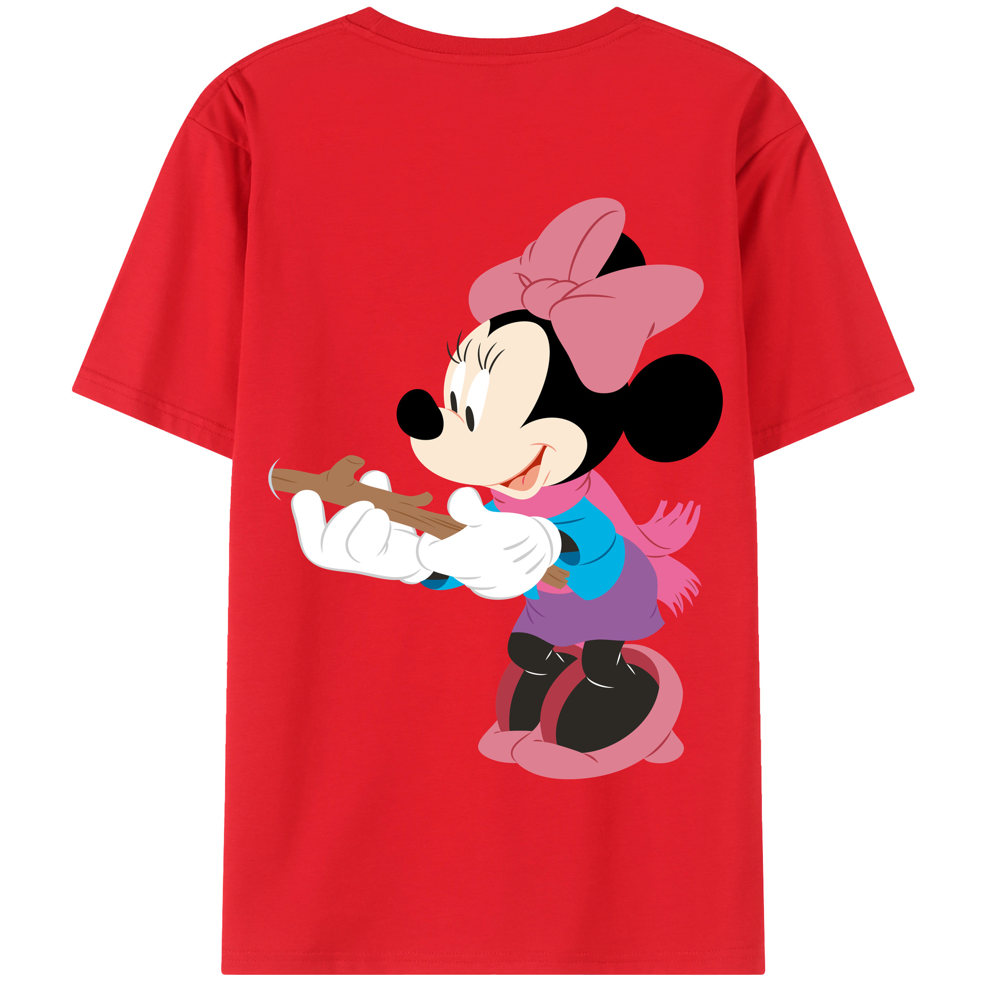 （画像用） ミッキーマウス Mickey Mouse 綿100％半袖Tシャツ（背面プリント）