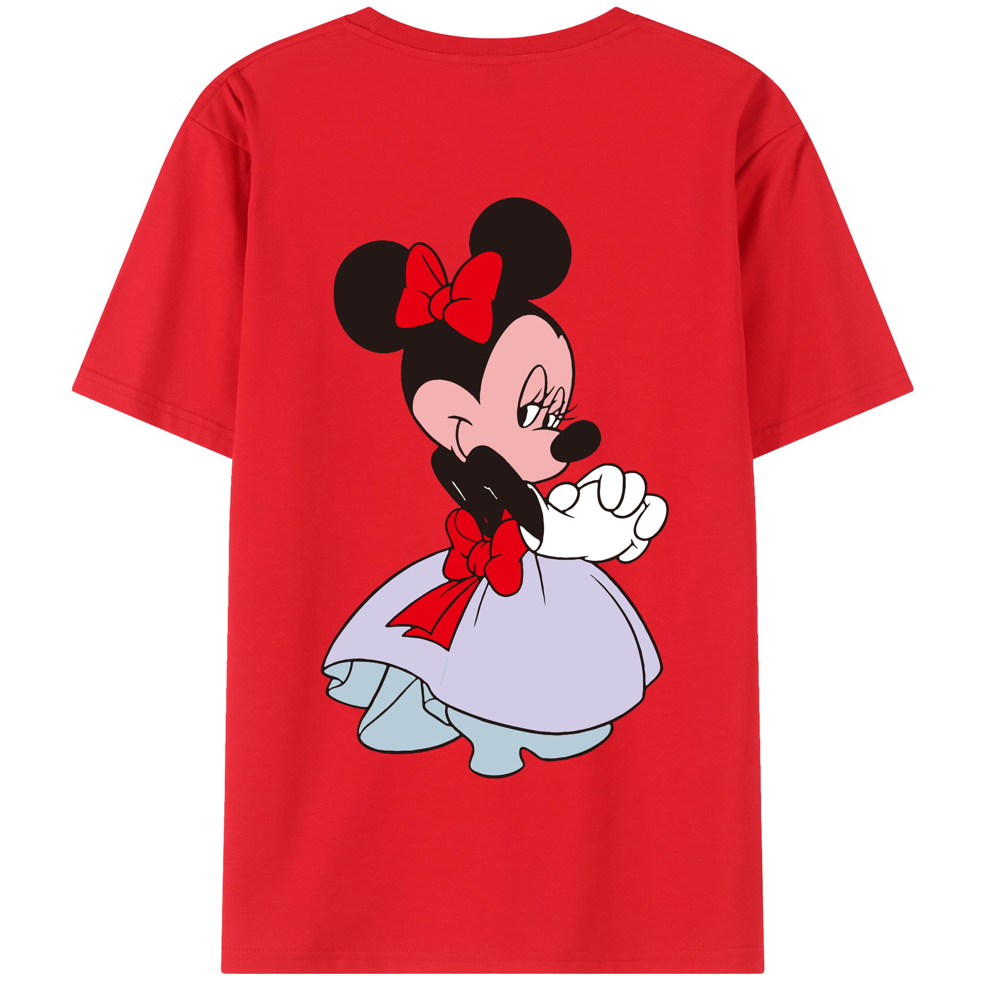 （画像用） ミッキーマウス Mickey Mouse 綿100％半袖Tシャツ（背面プリント）