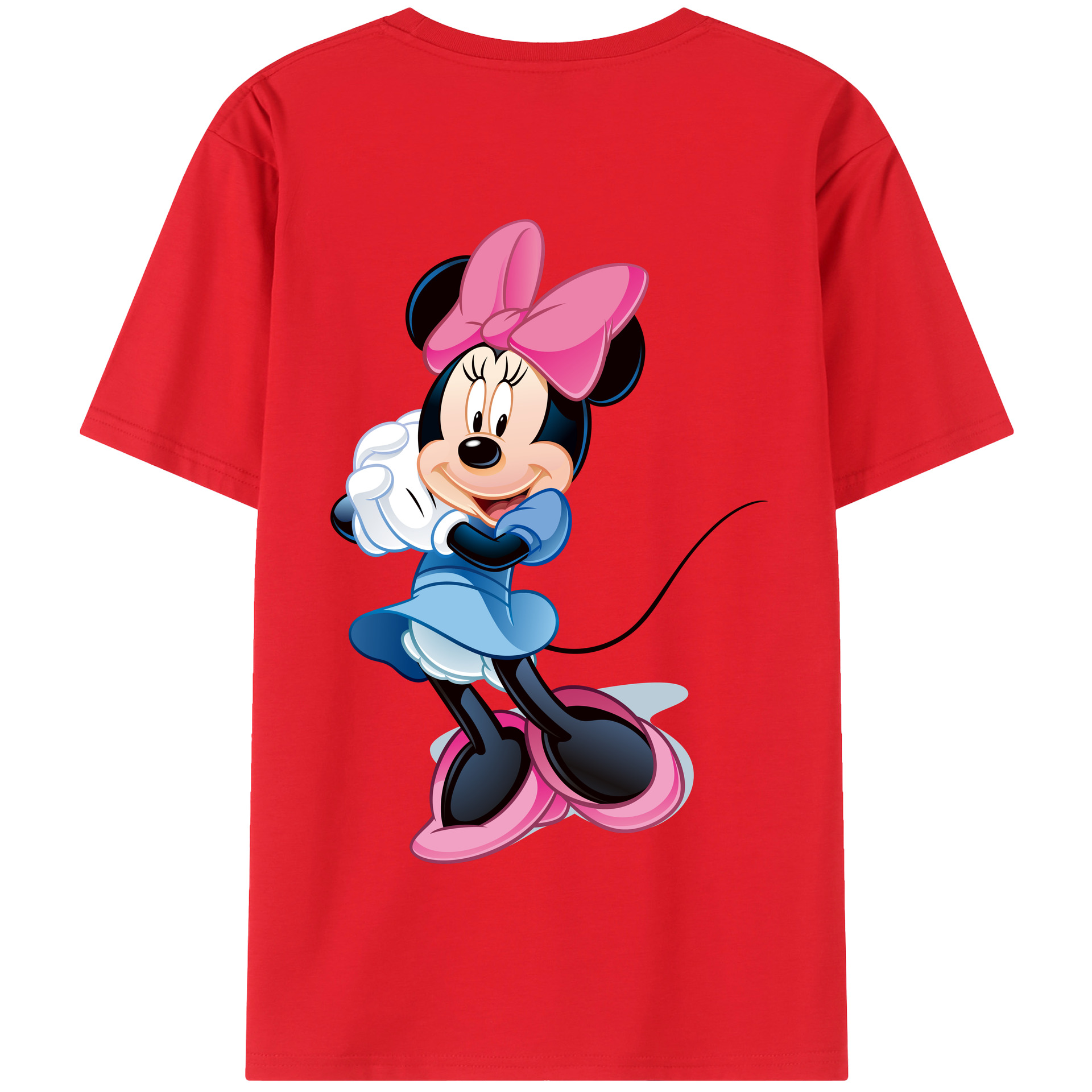 （画像用） ミッキーマウス Mickey Mouse 綿100％半袖Tシャツ（背面プリント）