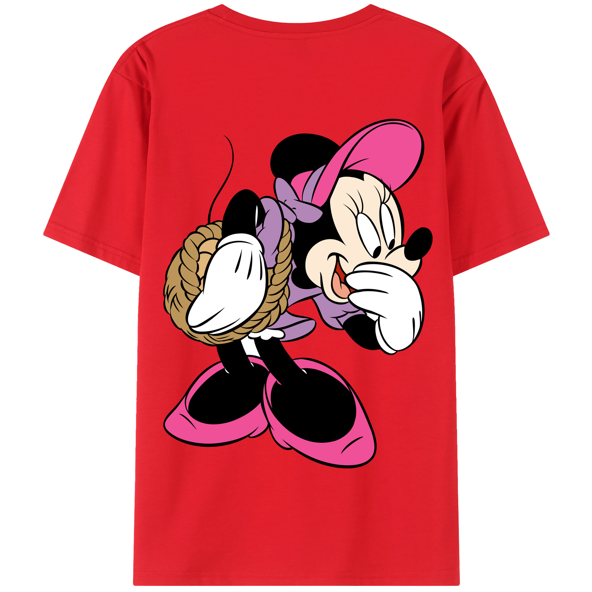 （画像用） ミッキーマウス Mickey Mouse 綿100％半袖Tシャツ（背面プリント）