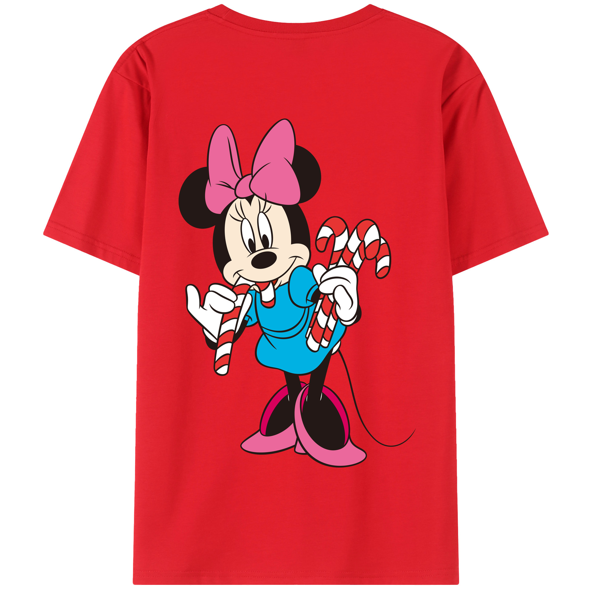 （画像用） ミッキーマウス Mickey Mouse 綿100％半袖Tシャツ（背面プリント）