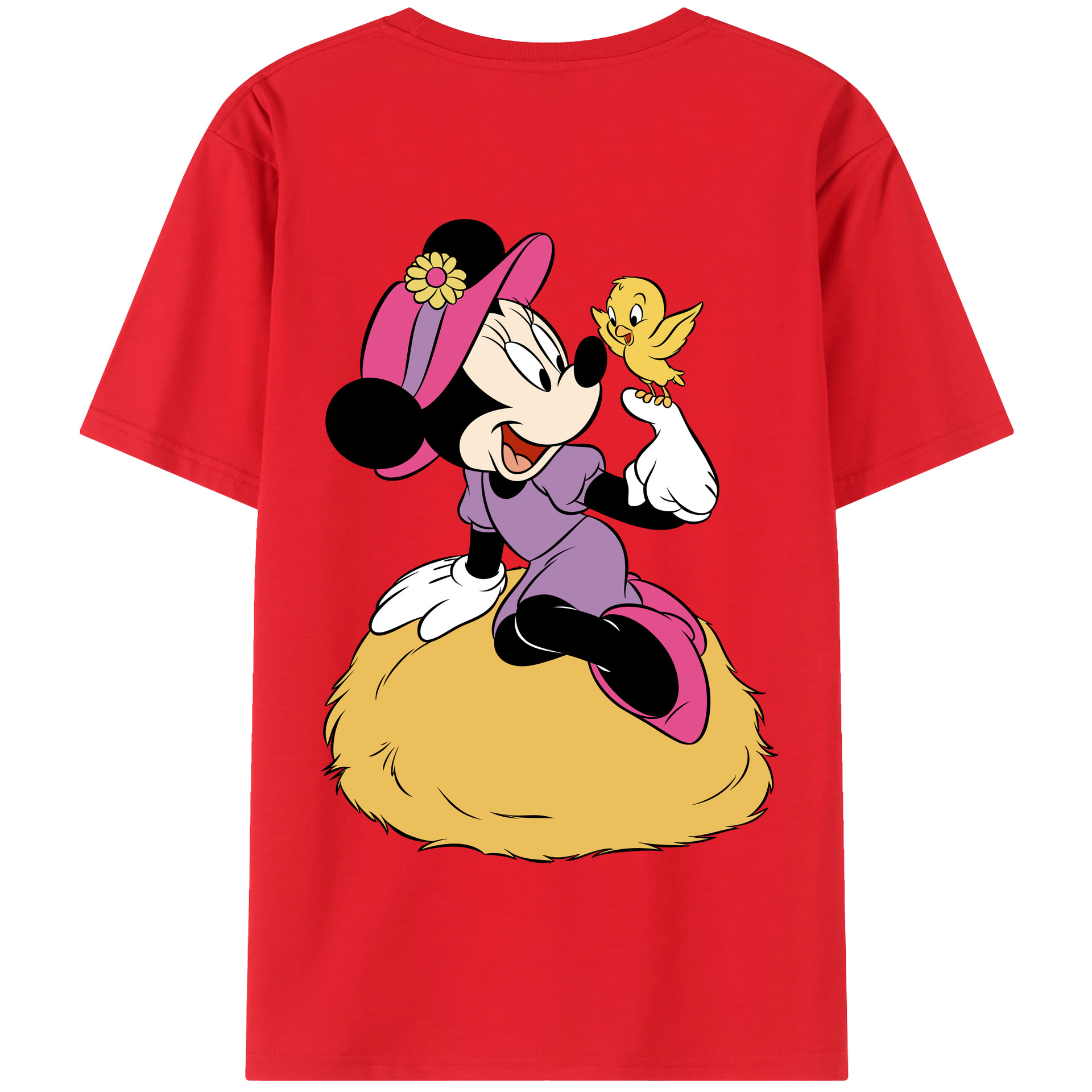 （画像用） ミッキーマウス Mickey Mouse 綿100％半袖Tシャツ（背面プリント）