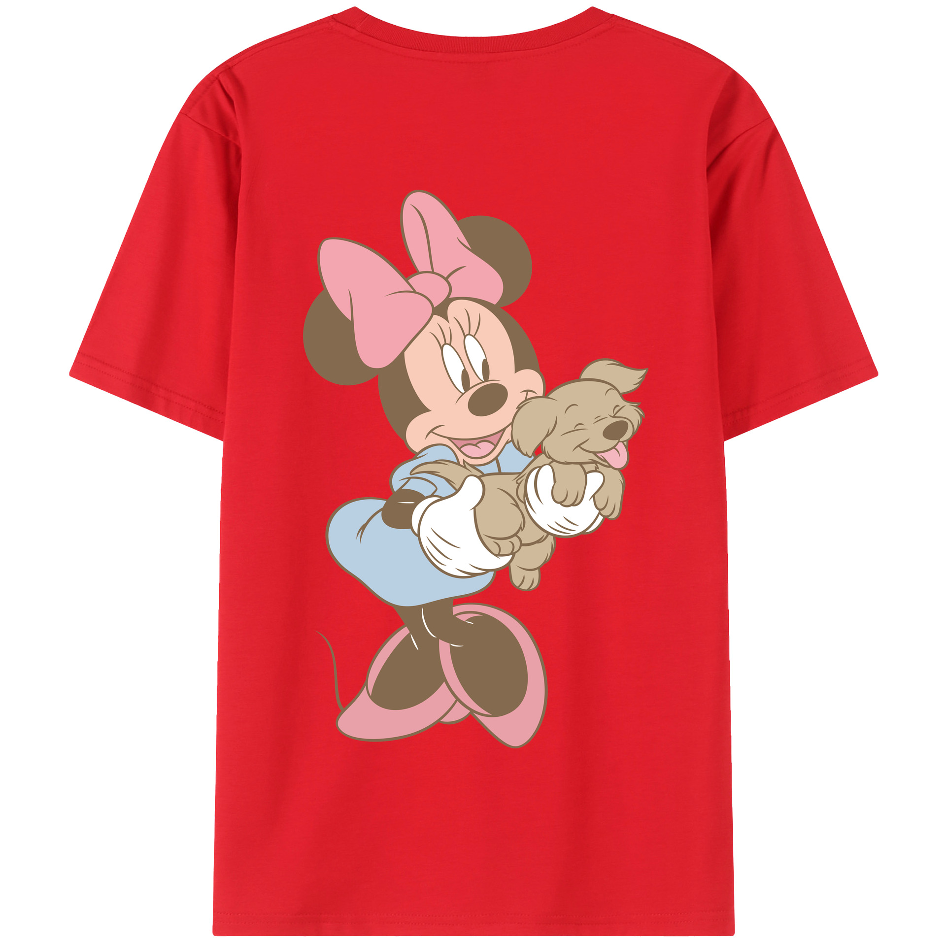 （画像用） ミッキーマウス Mickey Mouse 綿100％半袖Tシャツ（背面プリント）