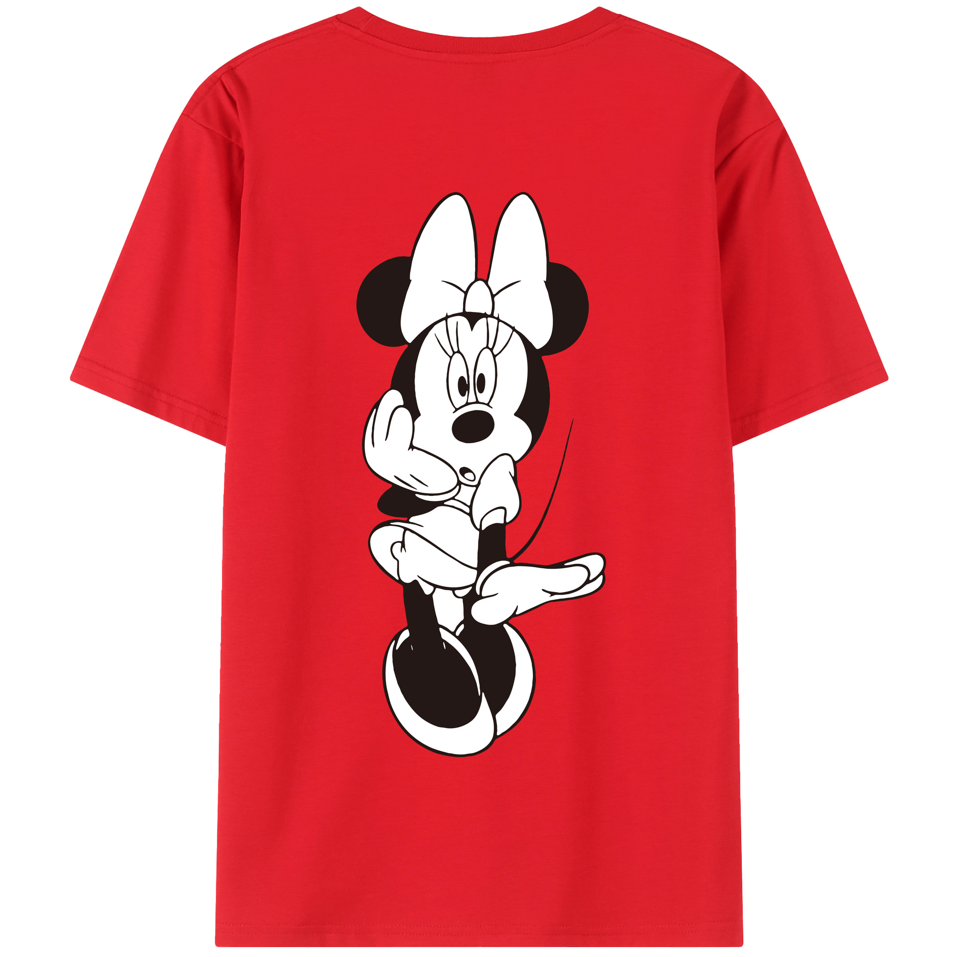 （画像用） ミッキーマウス Mickey Mouse 綿100％半袖Tシャツ（背面プリント）