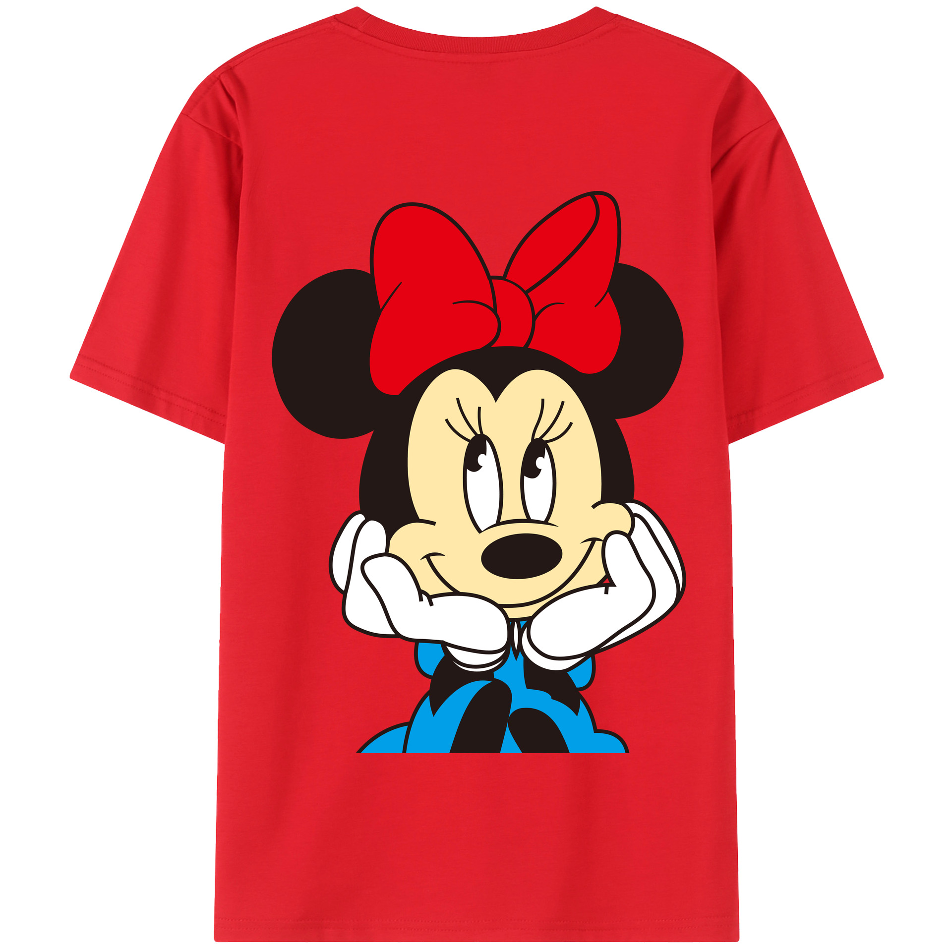（画像用） ミッキーマウス Mickey Mouse 綿100％半袖Tシャツ（背面プリント）