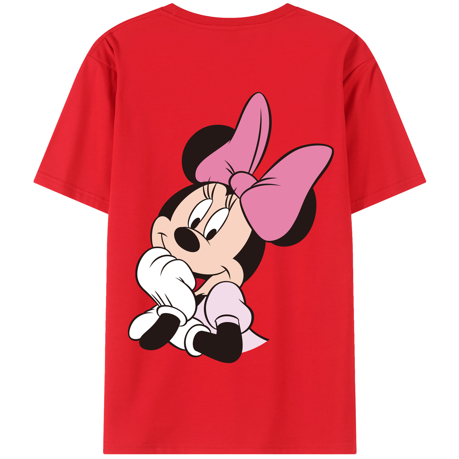 （画像用） ミッキーマウス Mickey Mouse 綿100％半袖Tシャツ（背面プリント）