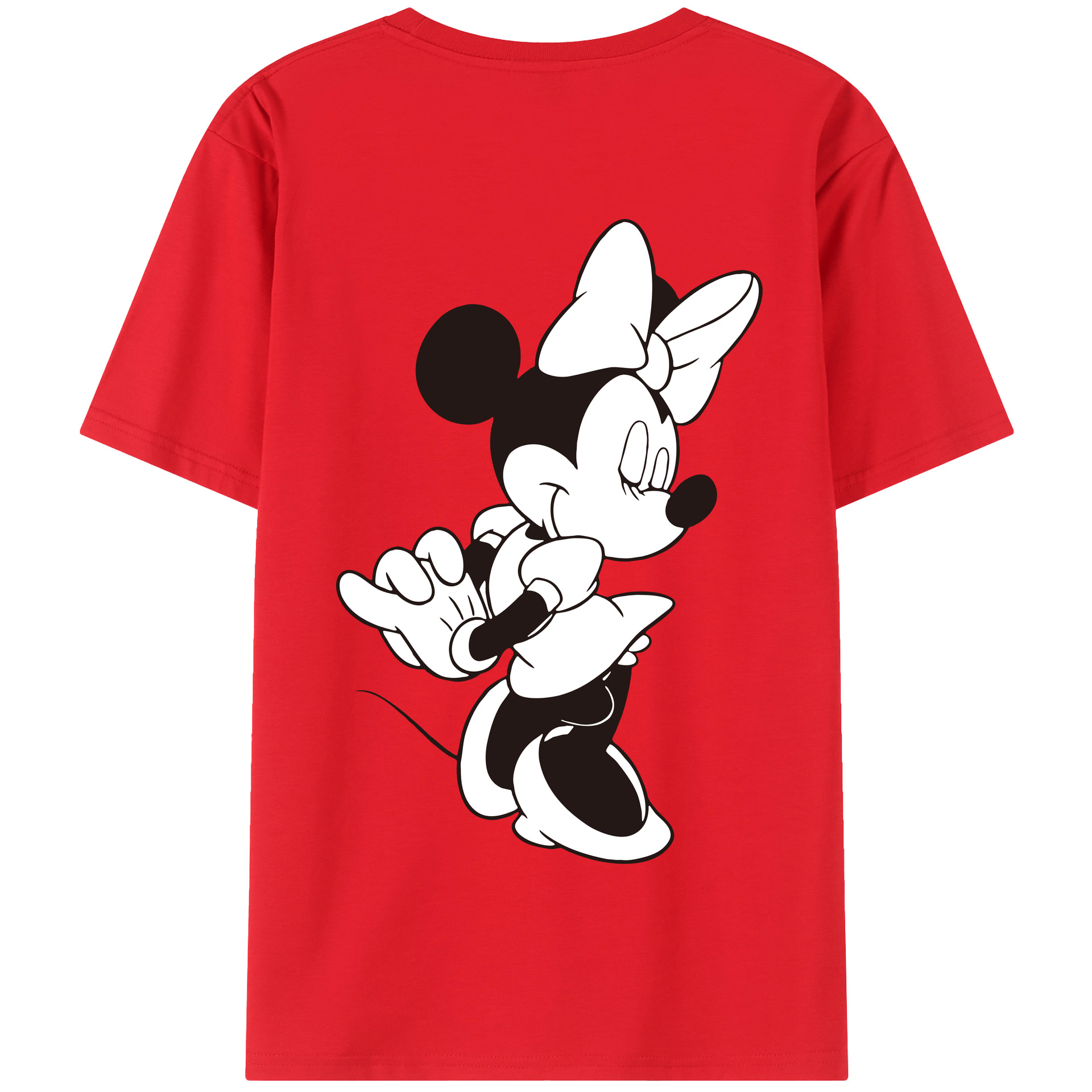 （画像用） ミッキーマウス Mickey Mouse 綿100％半袖Tシャツ（背面プリント）
