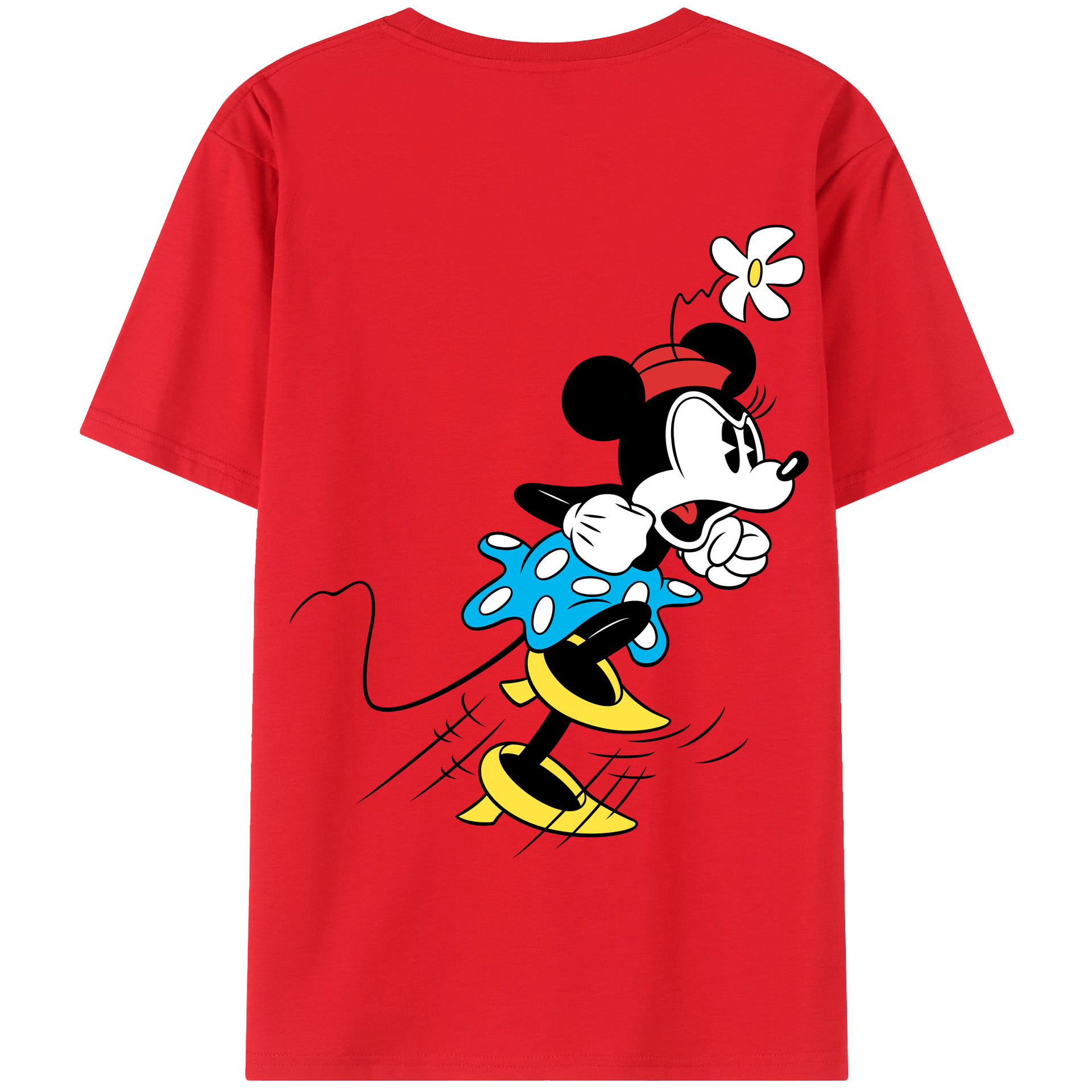 （画像用） ミッキーマウス Mickey Mouse 綿100％半袖Tシャツ（背面プリント）