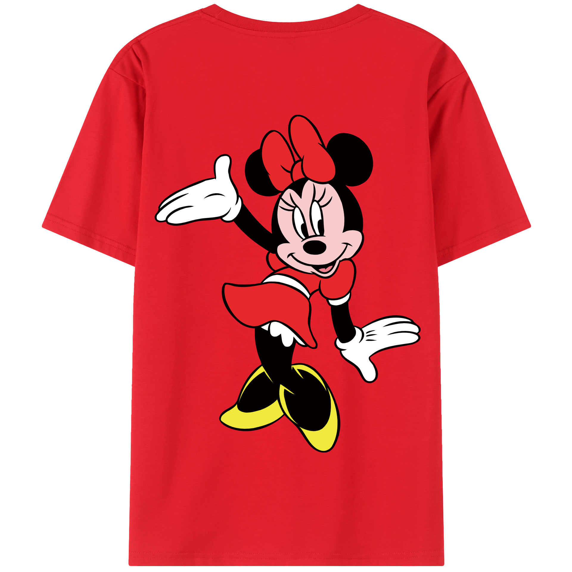 （画像用） ミッキーマウス Mickey Mouse 綿100％半袖Tシャツ（背面プリント）