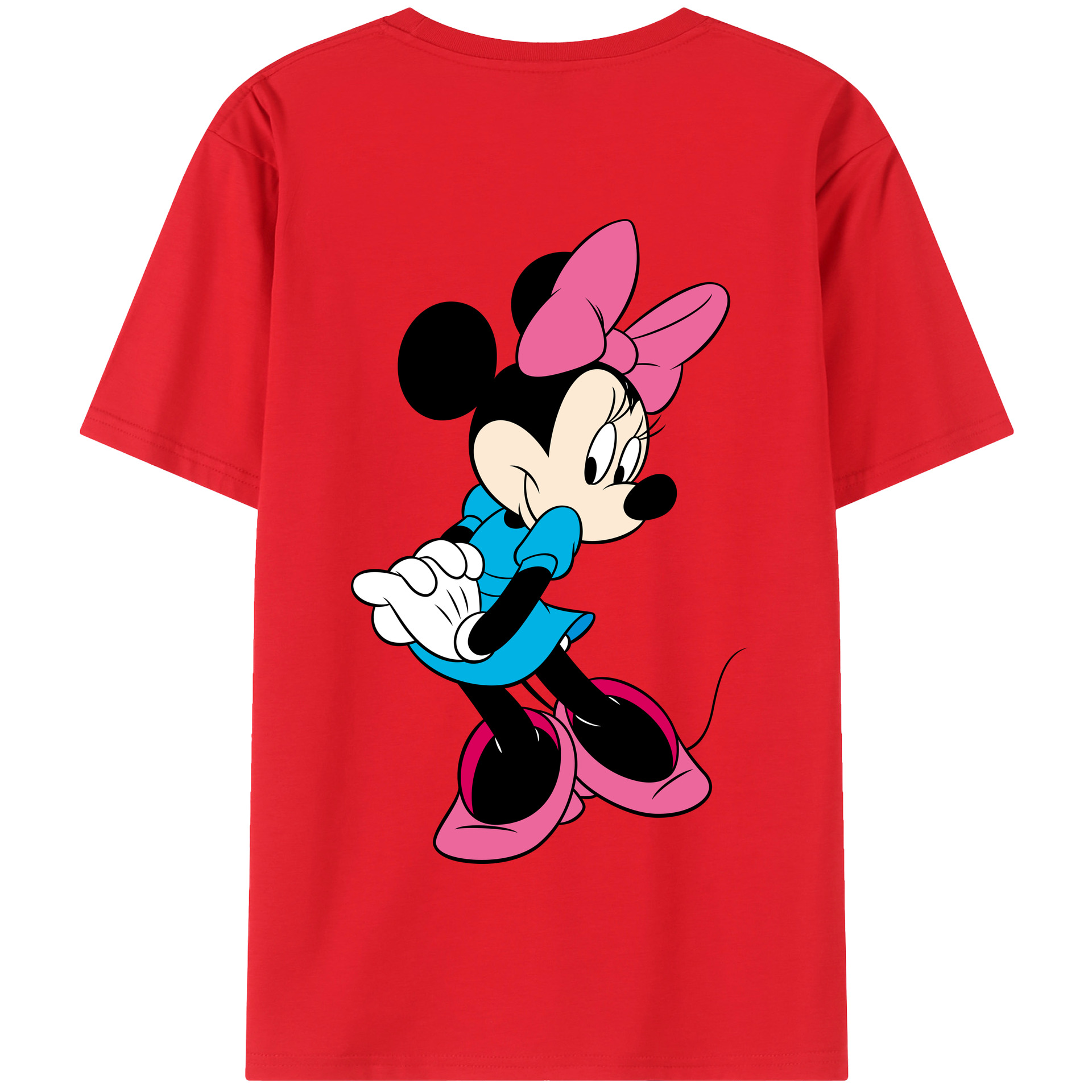 （画像用） ミッキーマウス Mickey Mouse 綿100％半袖Tシャツ（背面プリント）
