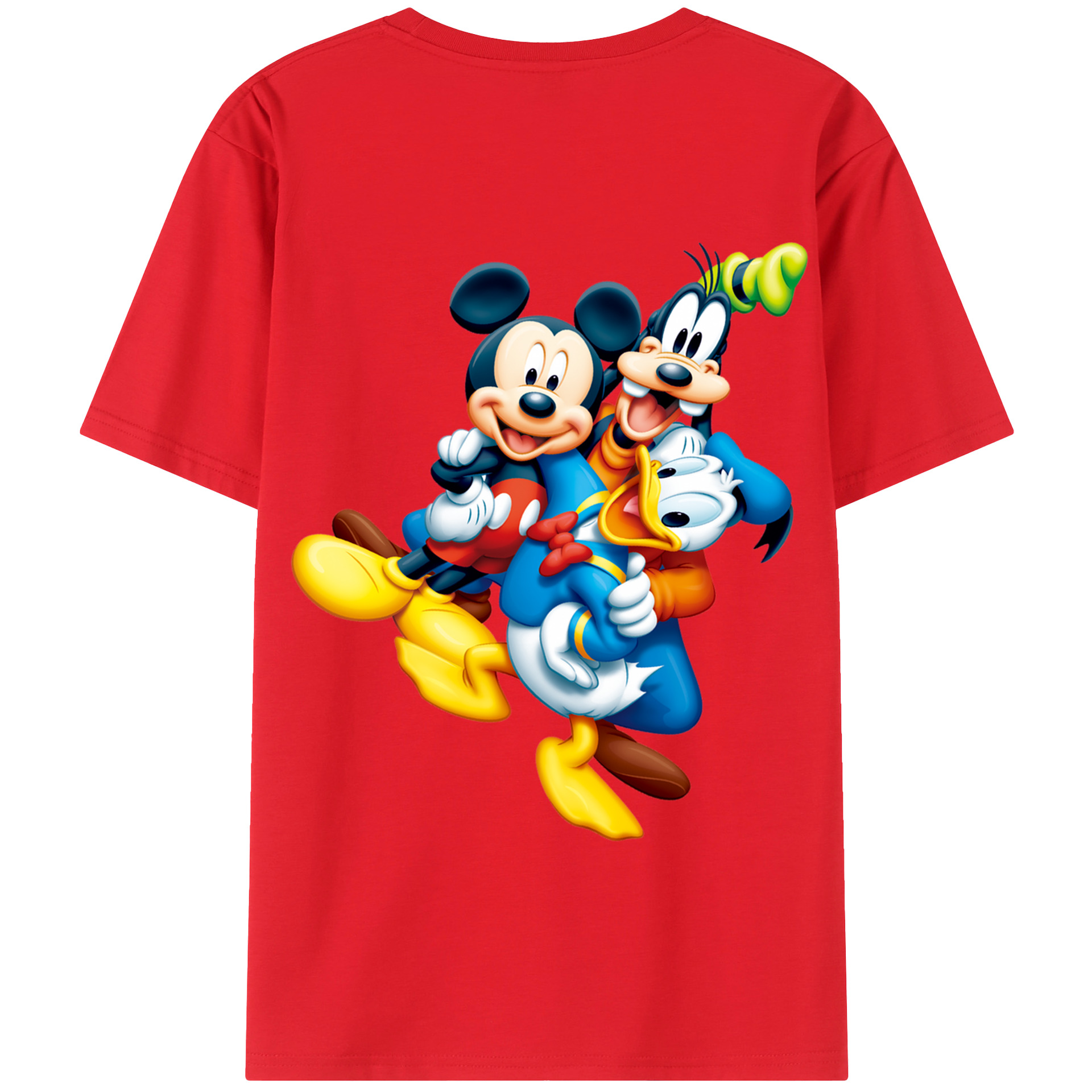 （画像用） ミッキーマウス Mickey Mouse 綿100％半袖Tシャツ（背面プリント）