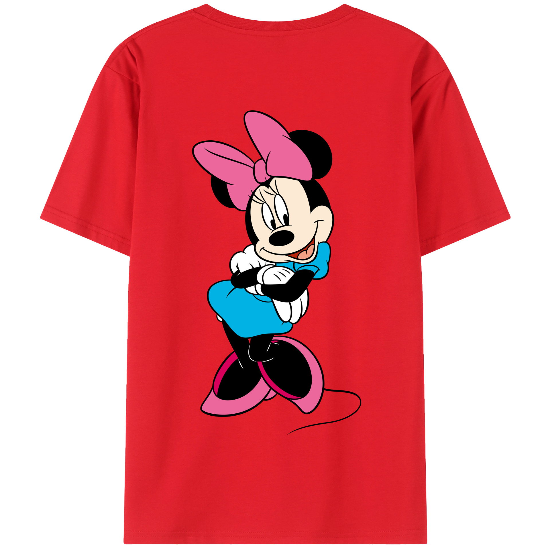 （画像用） ミッキーマウス Mickey Mouse 綿100％半袖Tシャツ（背面プリント）