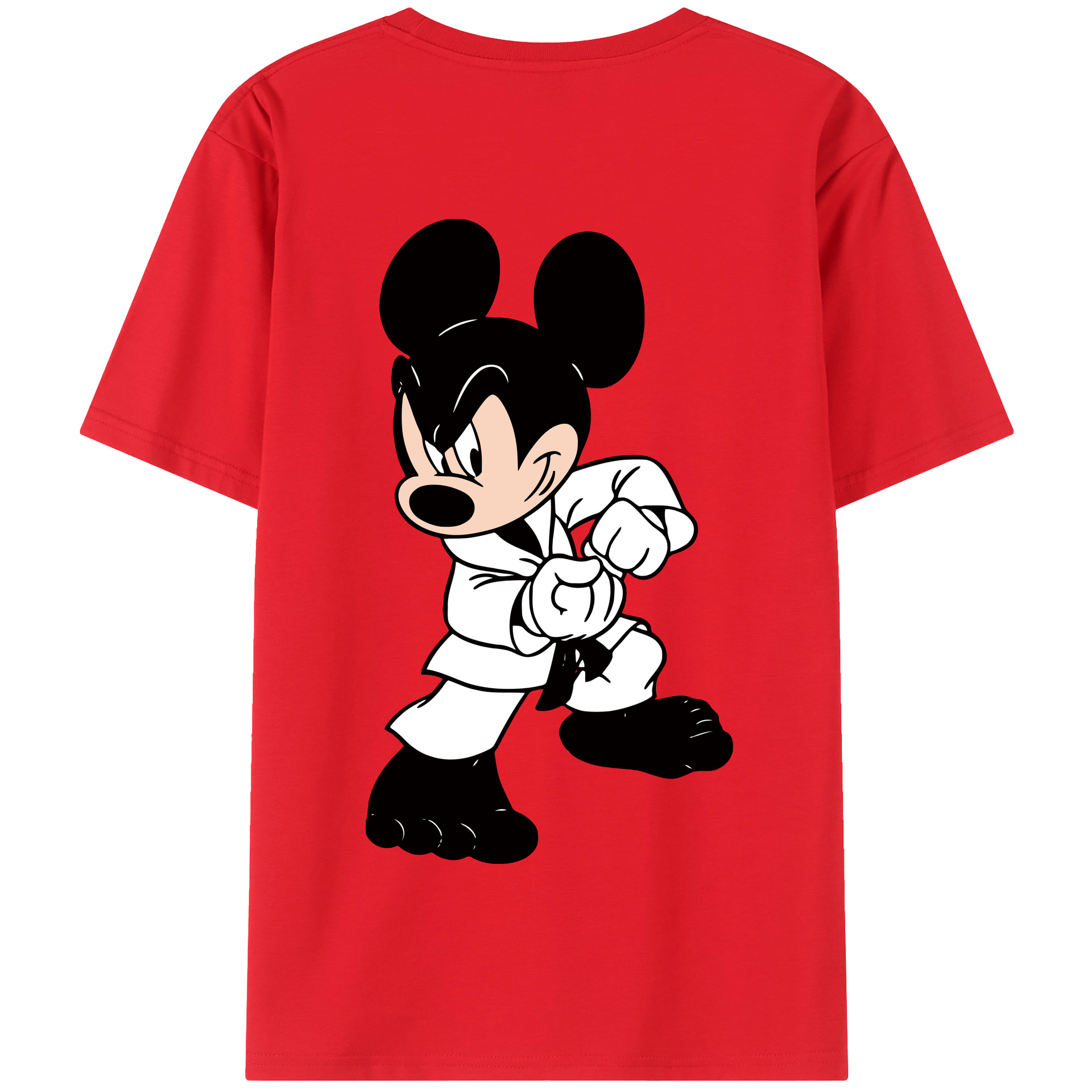 （画像用） ミッキーマウス Mickey Mouse 綿100％半袖Tシャツ（背面プリント）
