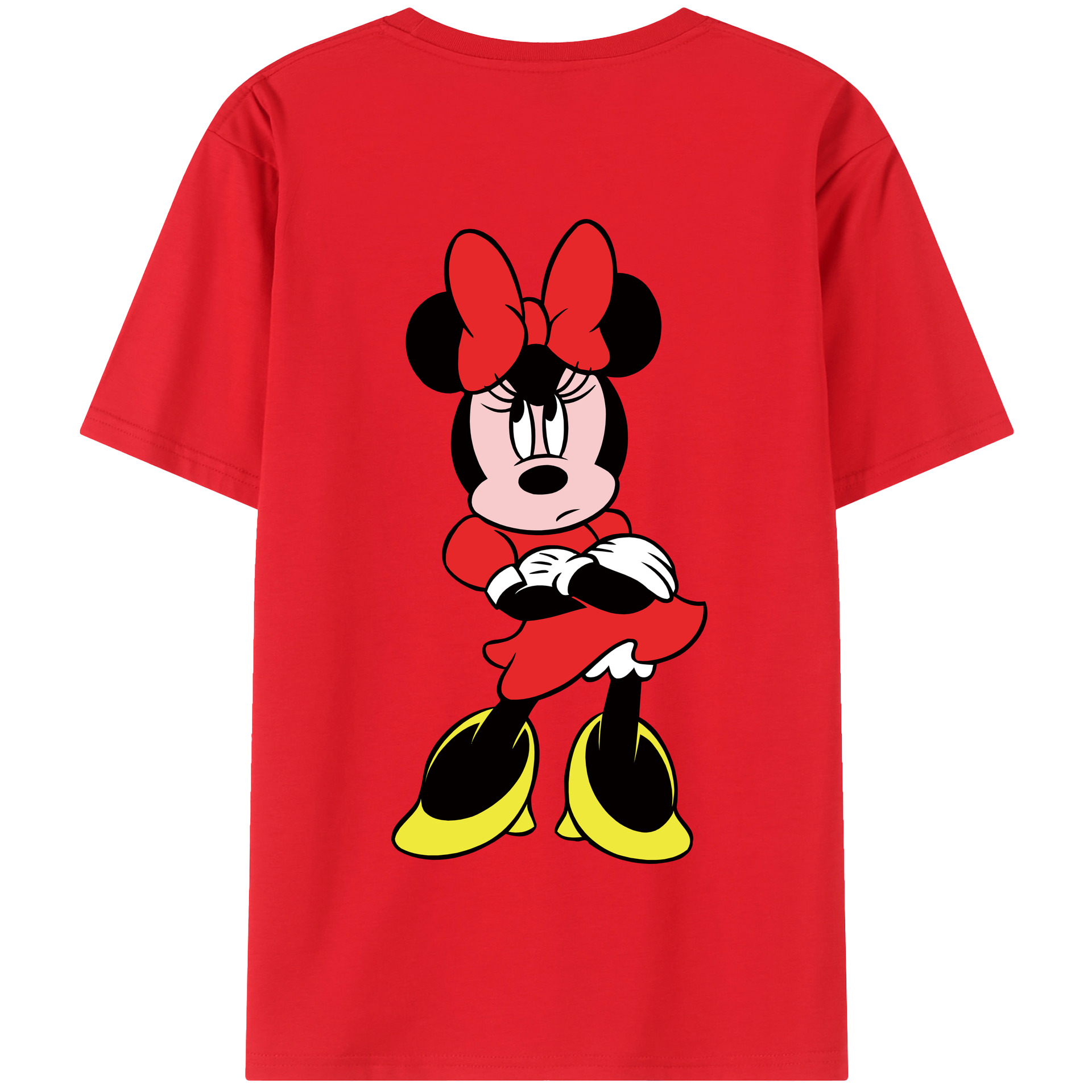 （画像用） ミッキーマウス Mickey Mouse 綿100％半袖Tシャツ（背面プリント）
