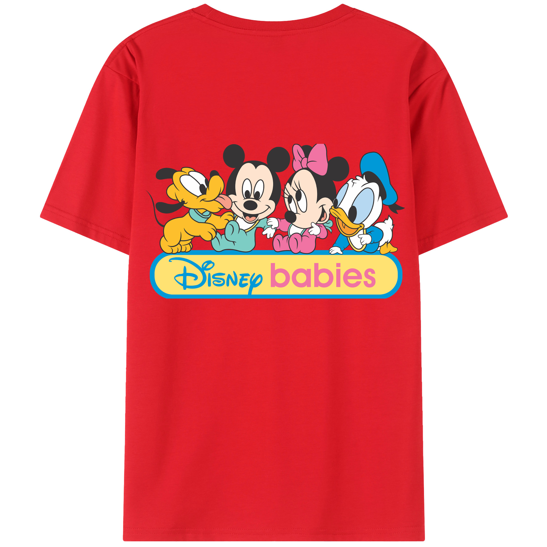 （画像用） ミッキーマウス Mickey Mouse 綿100％半袖Tシャツ（背面プリント）