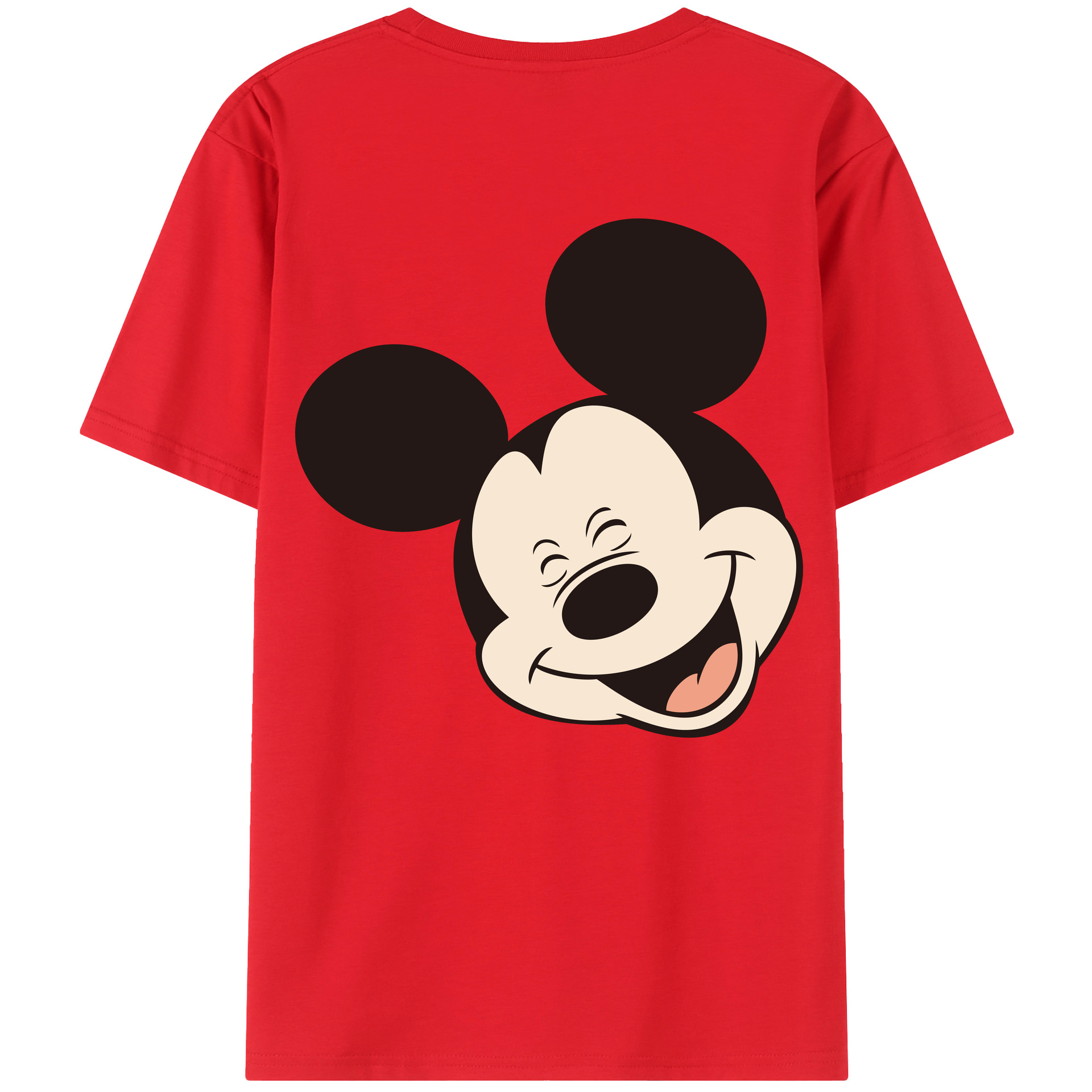 （画像用） ミッキーマウス Mickey Mouse 綿100％半袖Tシャツ（背面プリント）