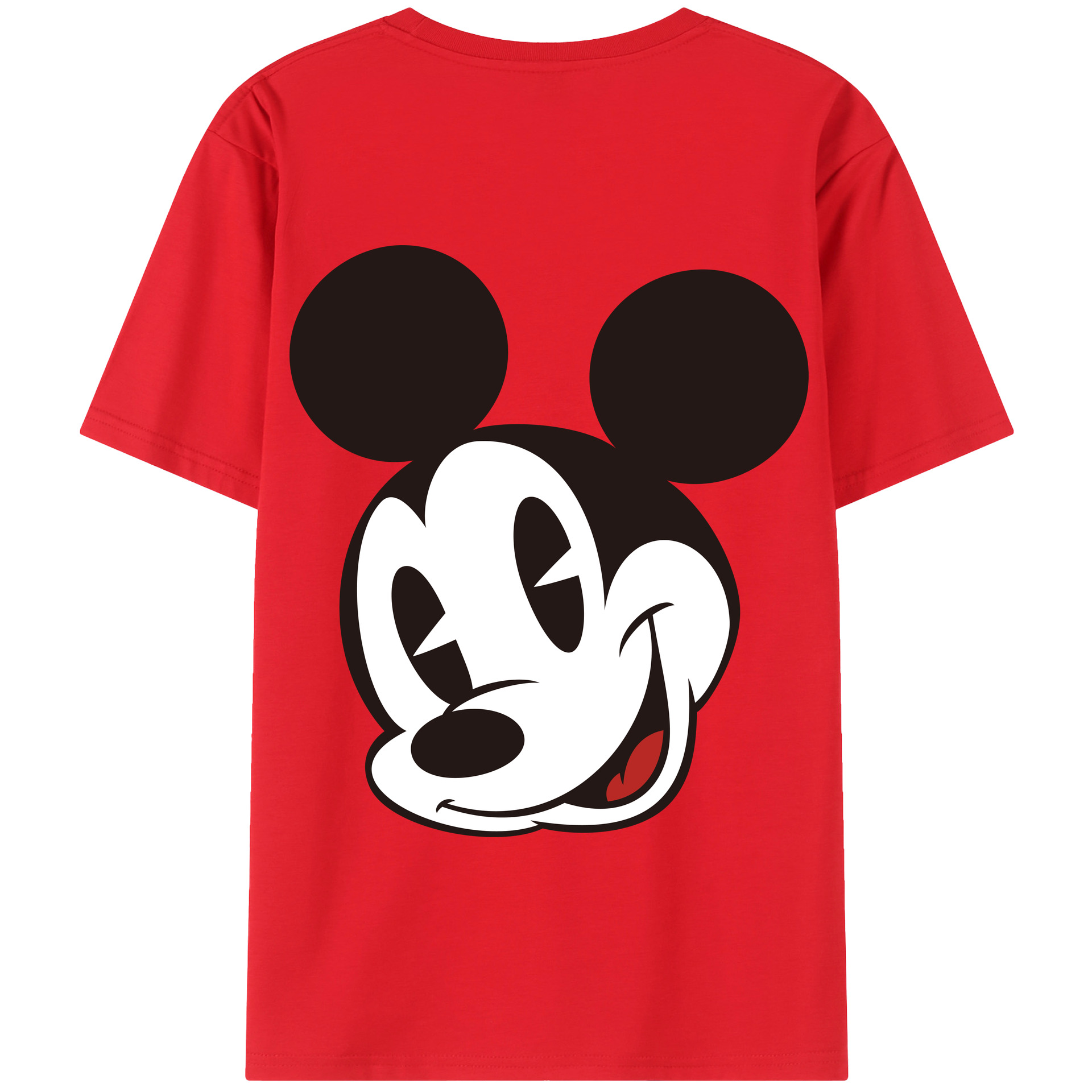 （画像用） ミッキーマウス Mickey Mouse 綿100％半袖Tシャツ（背面プリント）