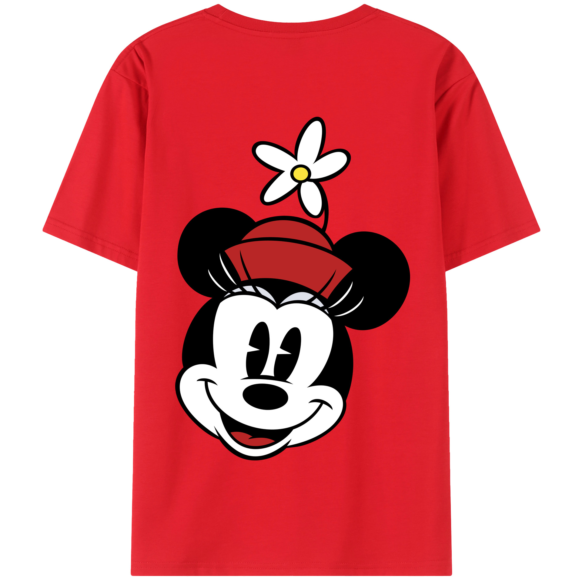 （画像用） ミッキーマウス Mickey Mouse 綿100％半袖Tシャツ（背面プリント）