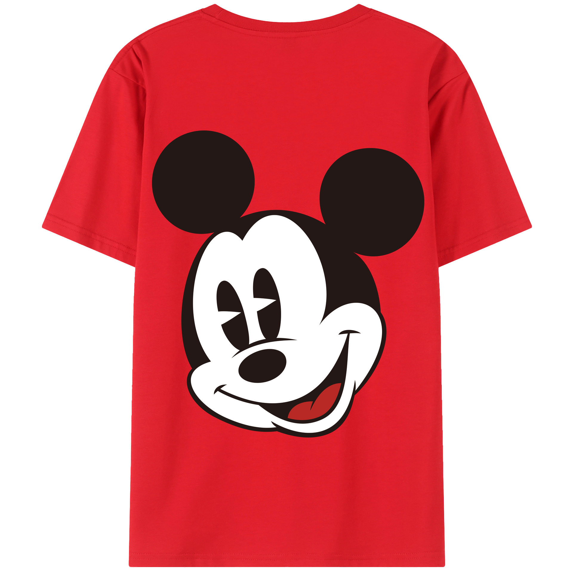 （画像用） ミッキーマウス Mickey Mouse 綿100％半袖Tシャツ（背面プリント）