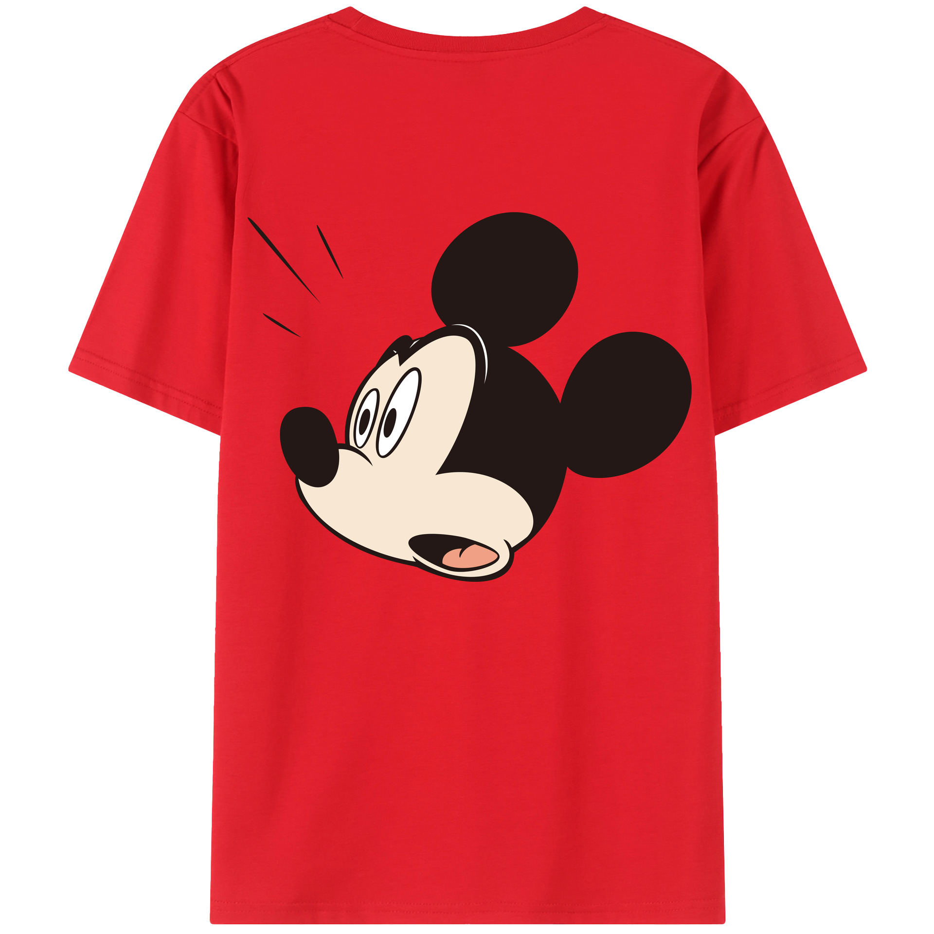 （画像用） ミッキーマウス Mickey Mouse 綿100％半袖Tシャツ（背面プリント）