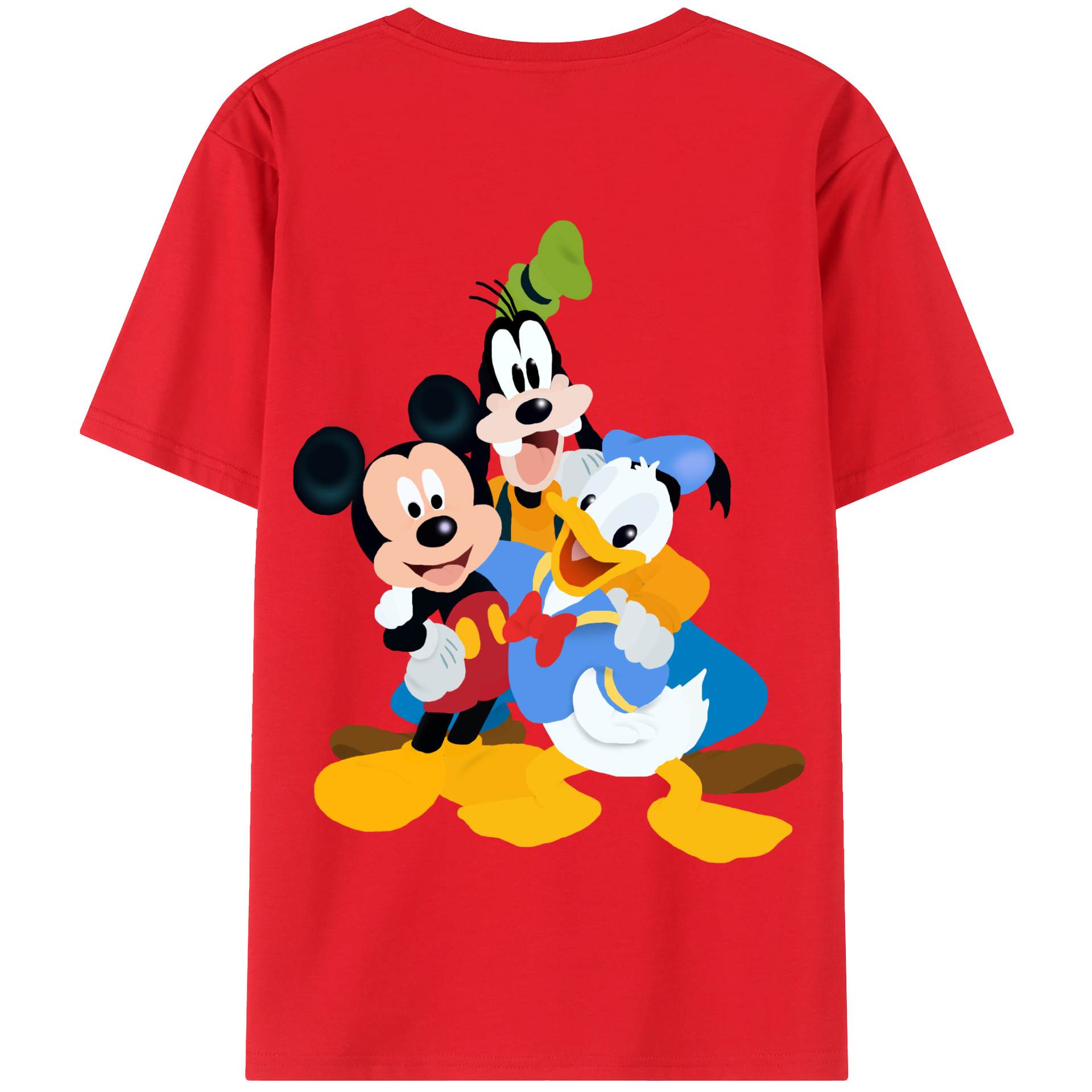 （画像用） ミッキーマウス Mickey Mouse 綿100％半袖Tシャツ（背面プリント）
