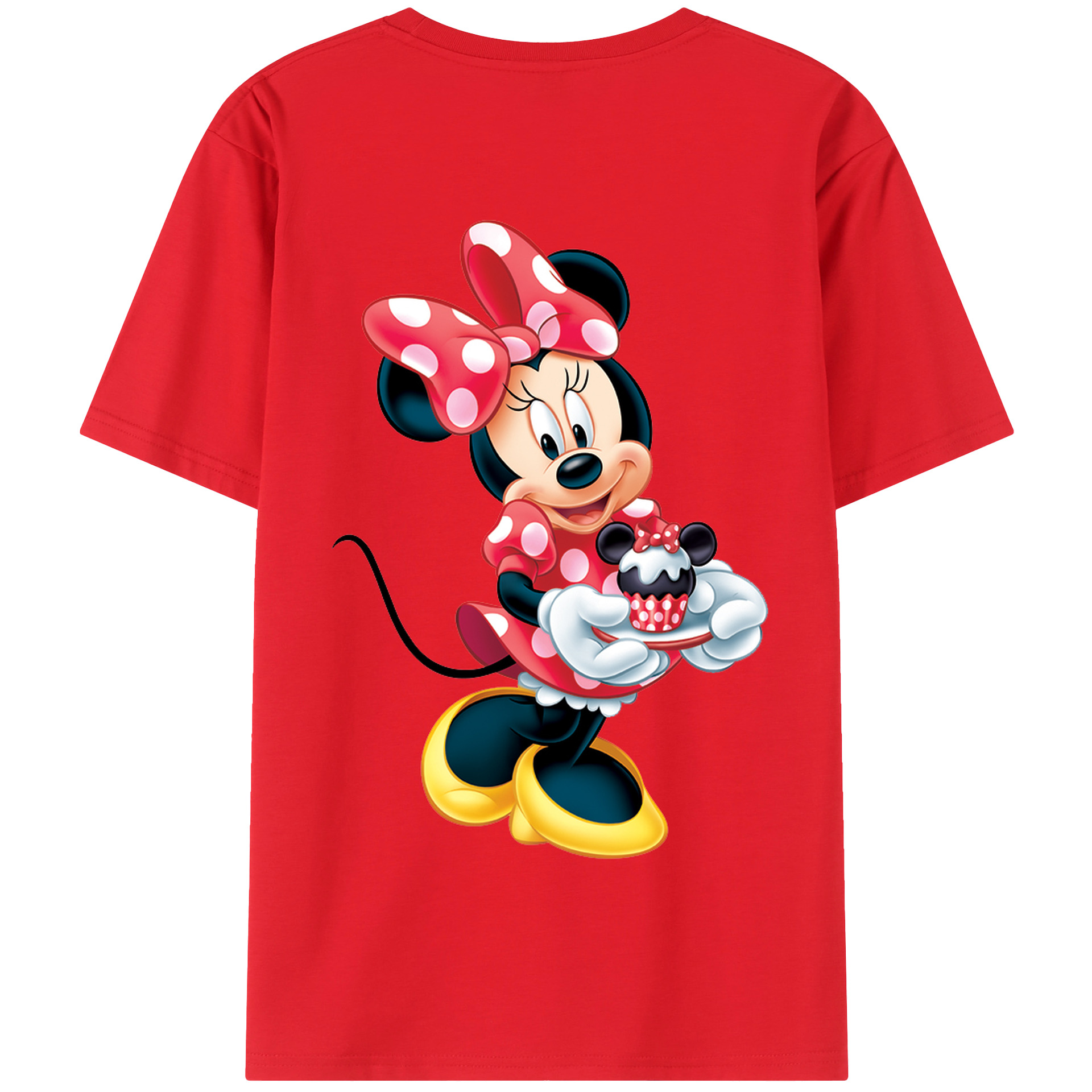 （画像用） ミッキーマウス Mickey Mouse 綿100％半袖Tシャツ（背面プリント）