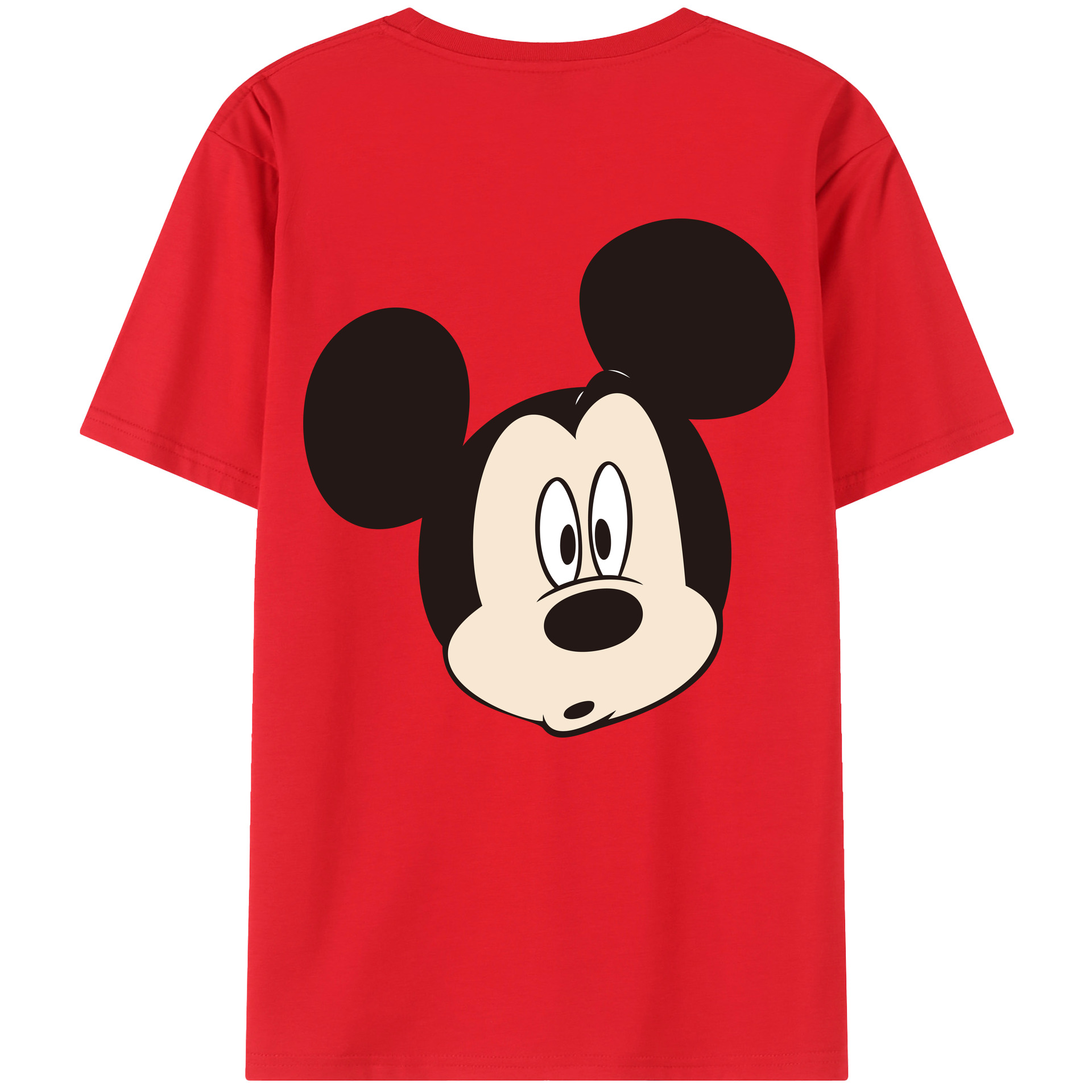 （画像用） ミッキーマウス Mickey Mouse 綿100％半袖Tシャツ（背面プリント）