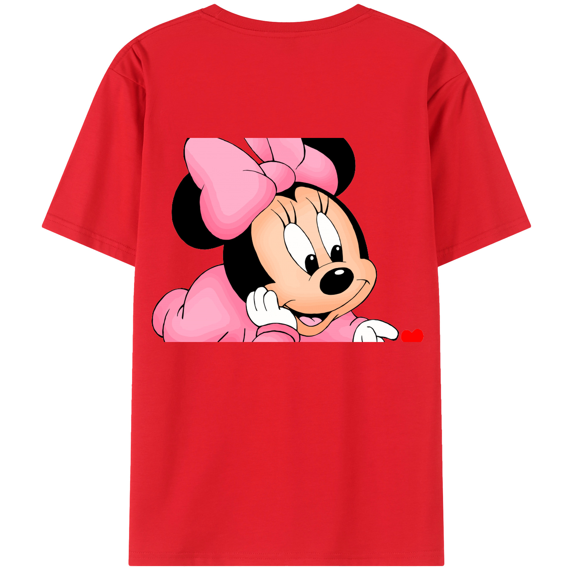 （画像用） ミッキーマウス Mickey Mouse 綿100％半袖Tシャツ（背面プリント）