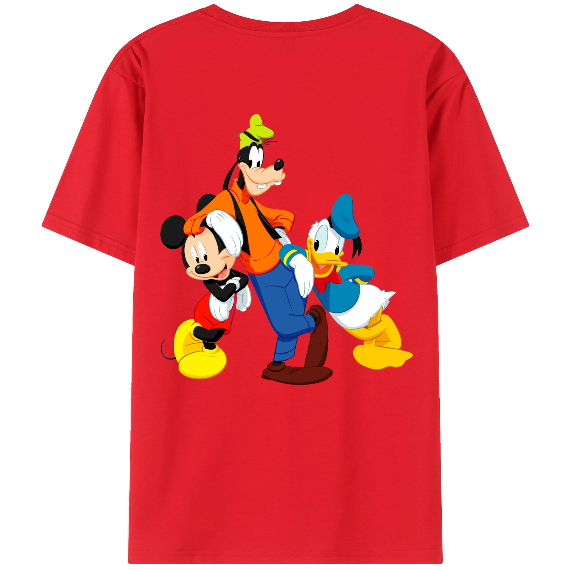 （画像用） ミッキーマウス Mickey Mouse 綿100％半袖Tシャツ（背面プリント）