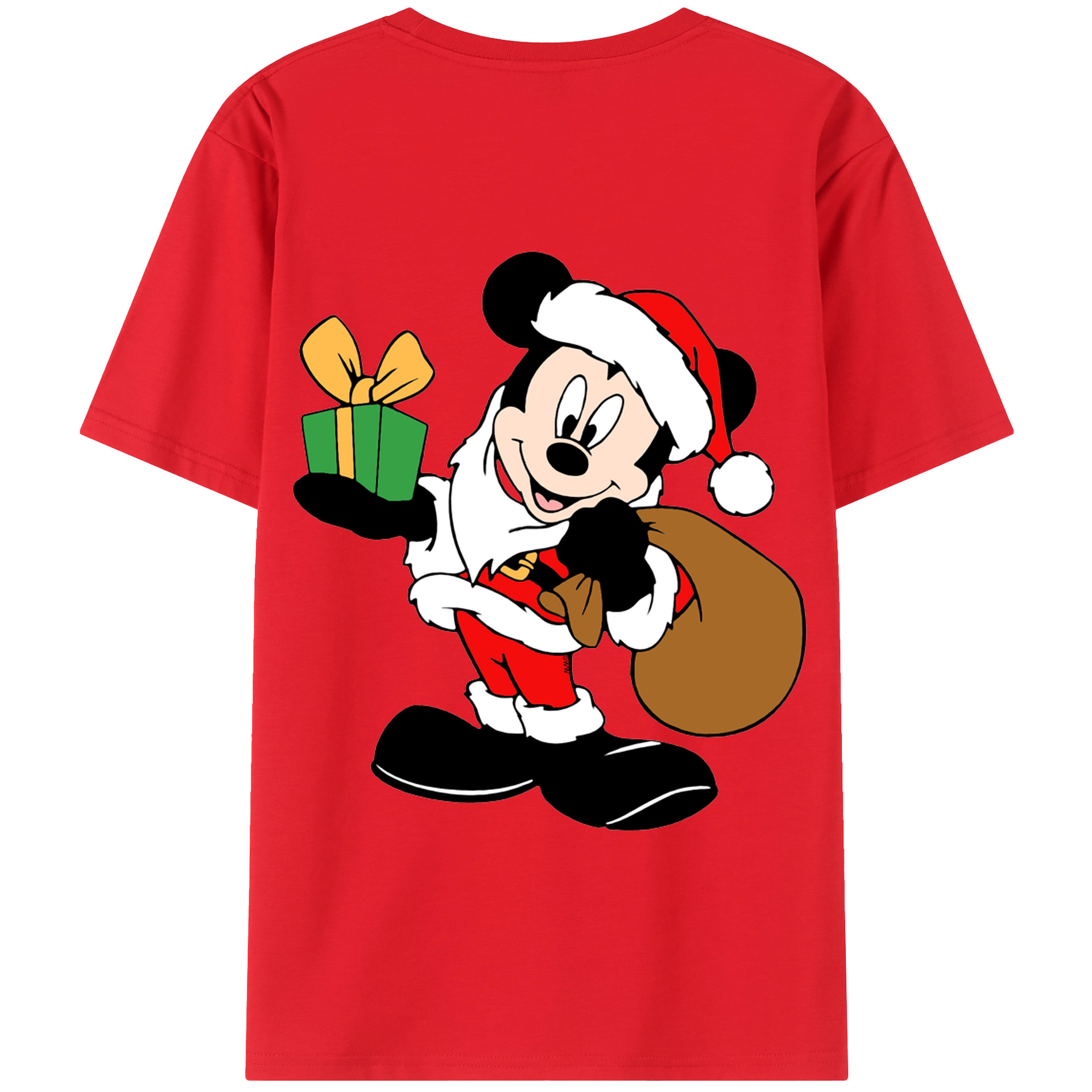 （画像用） ミッキーマウス Mickey Mouse 綿100％半袖Tシャツ（背面プリント）