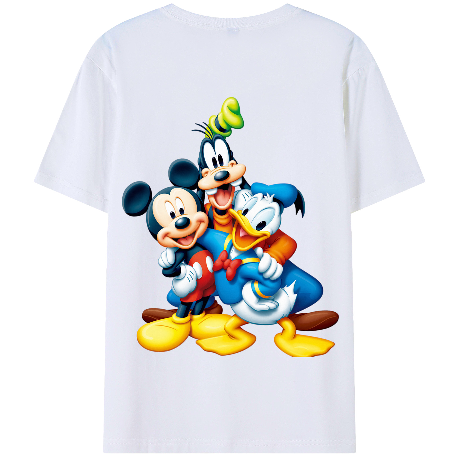 （画像用） ミッキーマウス Mickey Mouse 綿100％半袖Tシャツ（背面プリント）