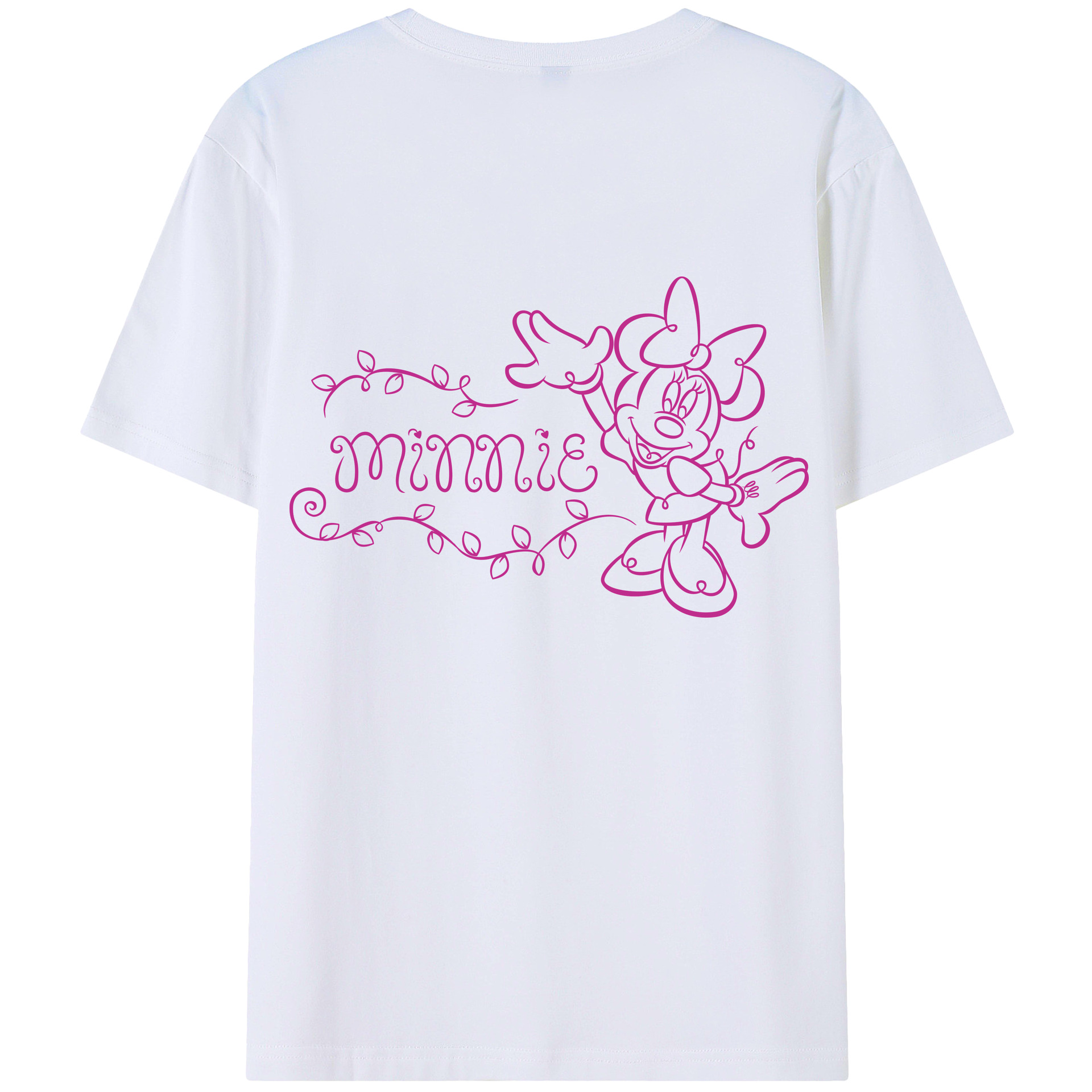 （画像用） ミッキーマウス Mickey Mouse 綿100％半袖Tシャツ（背面プリント）