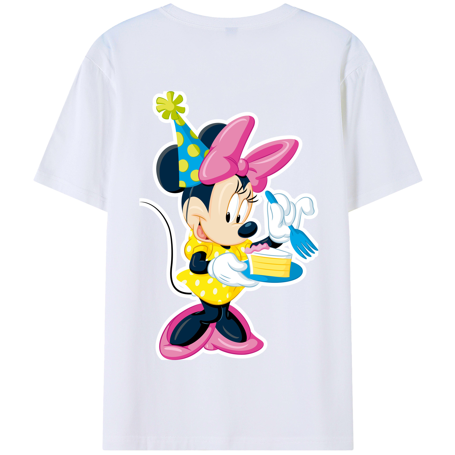 （画像用） ミッキーマウス Mickey Mouse 綿100％半袖Tシャツ（背面プリント）
