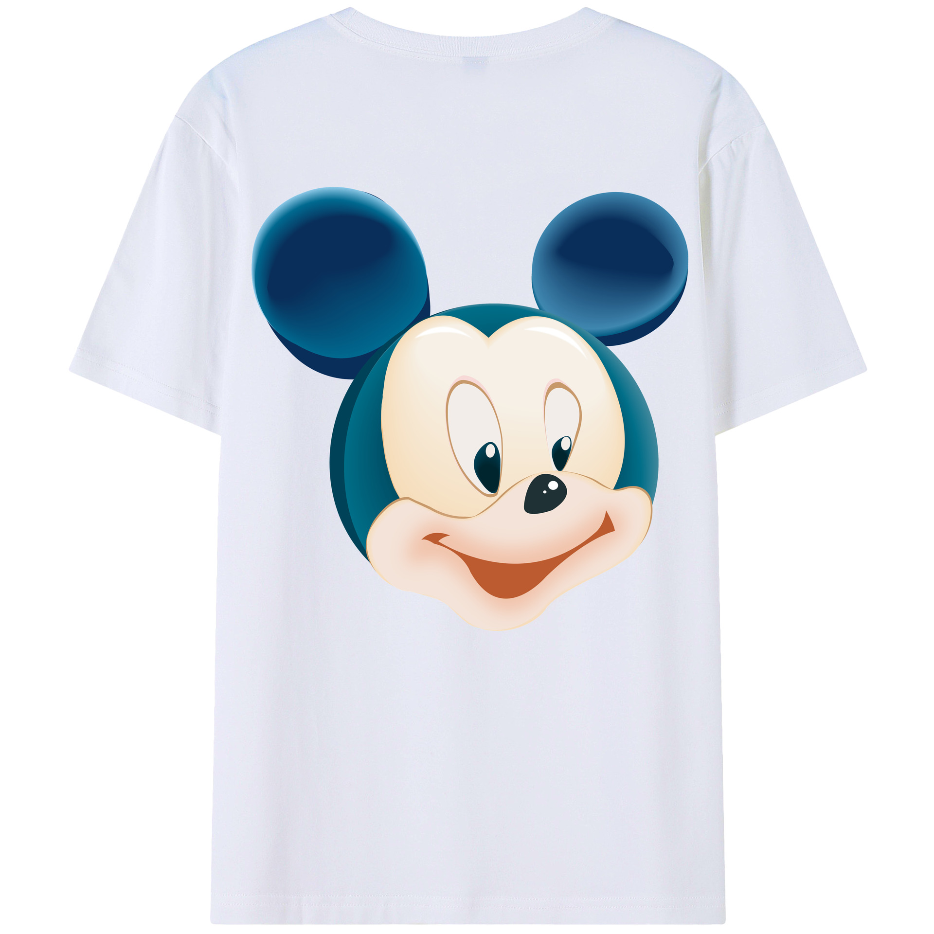（画像用） ミッキーマウス Mickey Mouse 綿100％半袖Tシャツ（背面プリント）