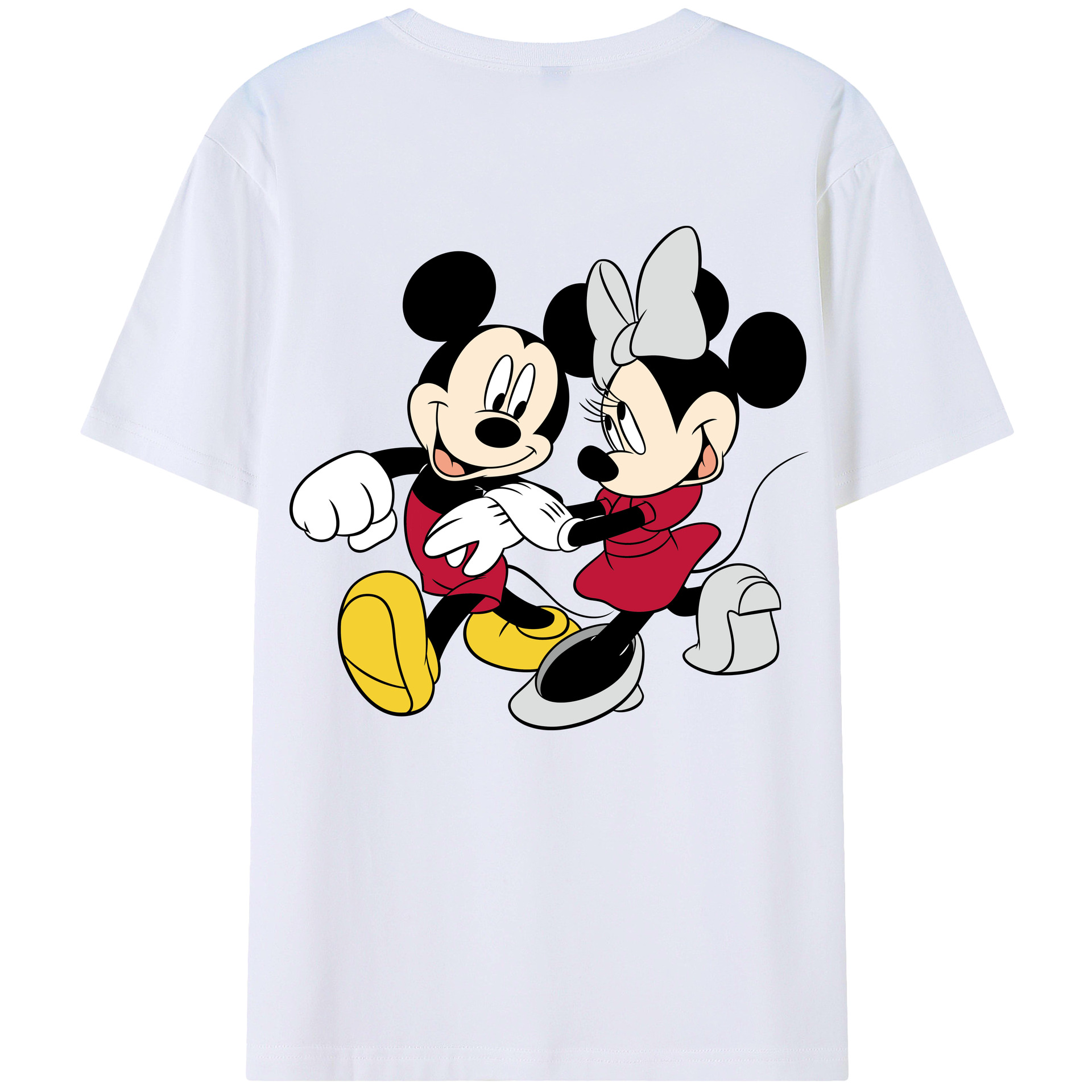（画像用） ミッキーマウス Mickey Mouse 綿100％半袖Tシャツ（背面プリント）