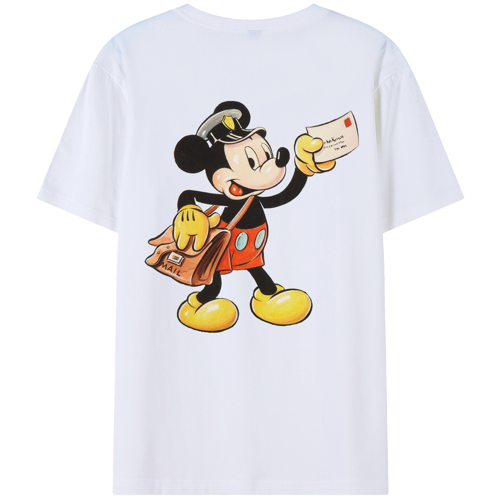 （画像用） ミッキーマウス Mickey Mouse 綿100％半袖Tシャツ（背面プリント）