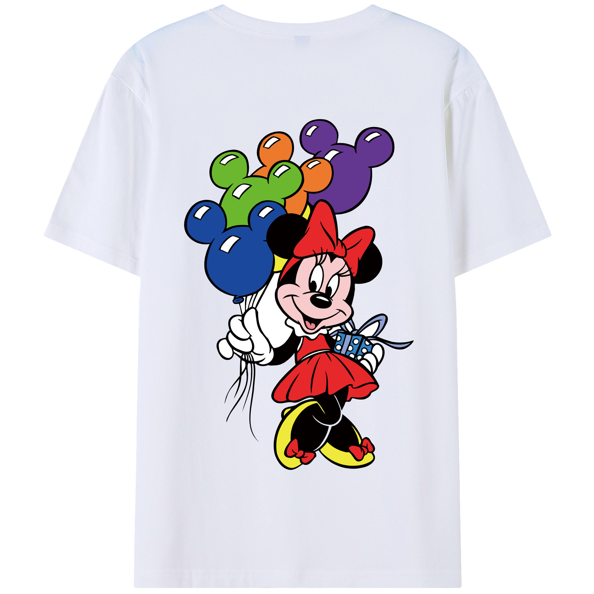 （画像用） ミッキーマウス Mickey Mouse 綿100％半袖Tシャツ（背面プリント）