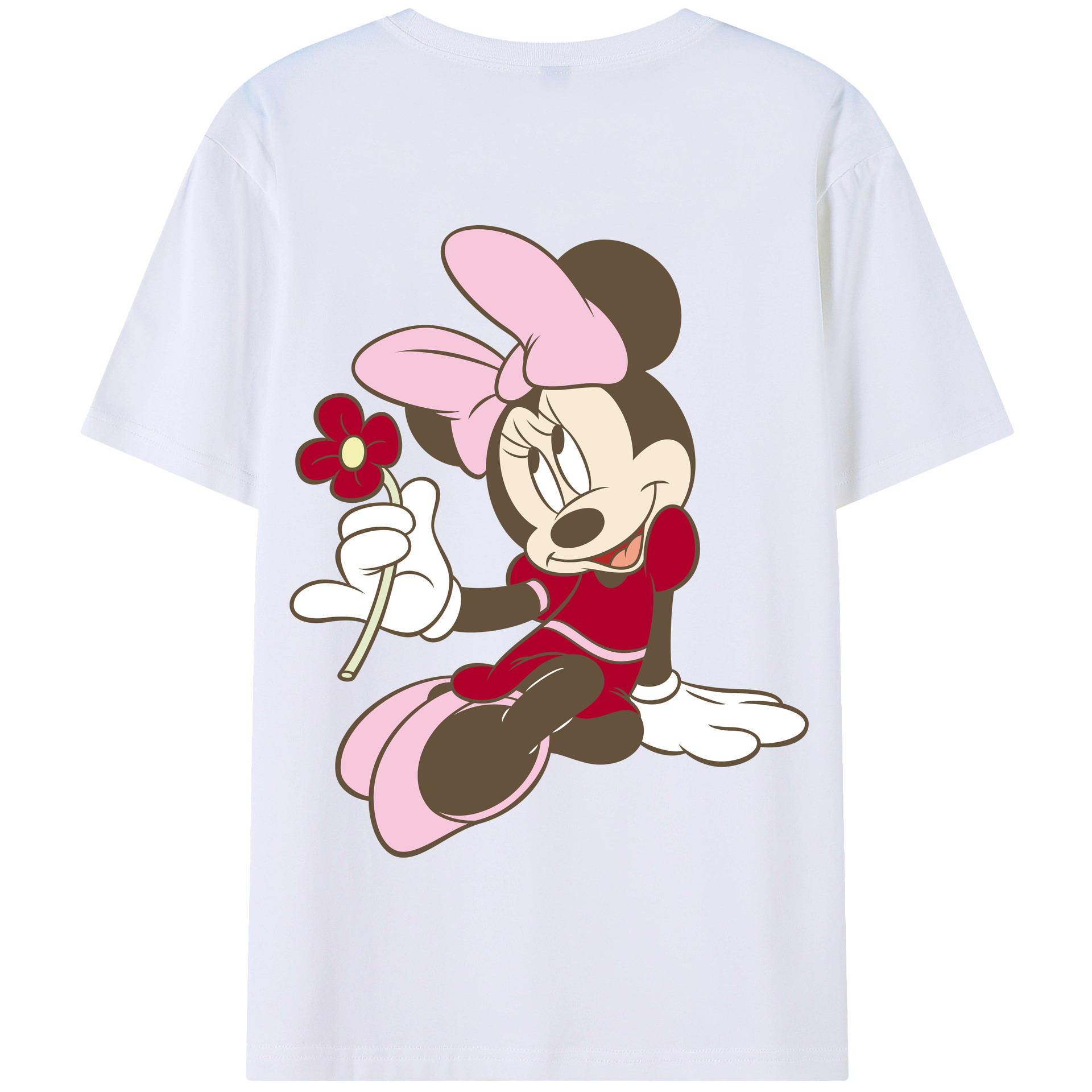 （画像用） ミッキーマウス Mickey Mouse 綿100％半袖Tシャツ（背面プリント）