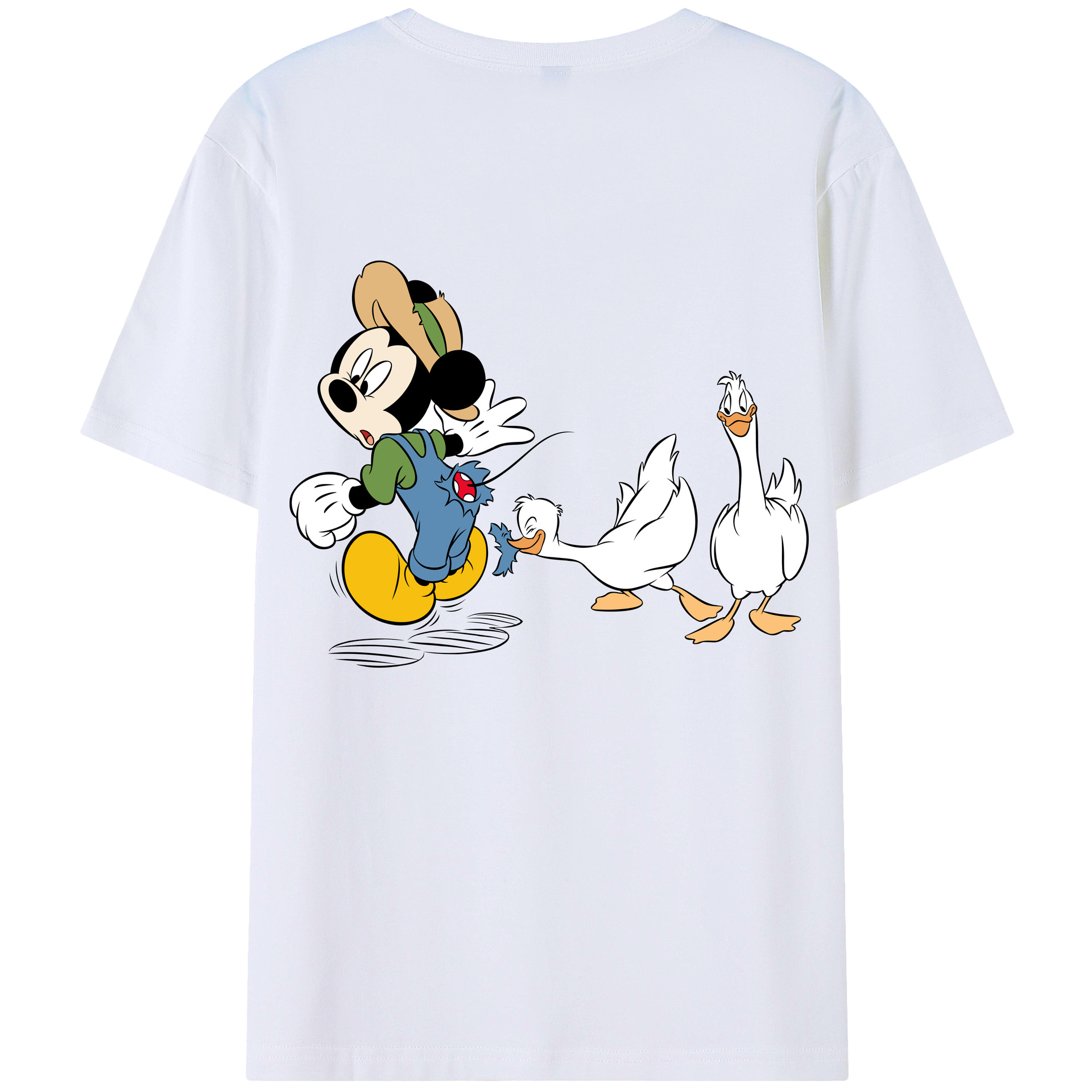 （画像用） ミッキーマウス Mickey Mouse 綿100％半袖Tシャツ（背面プリント）