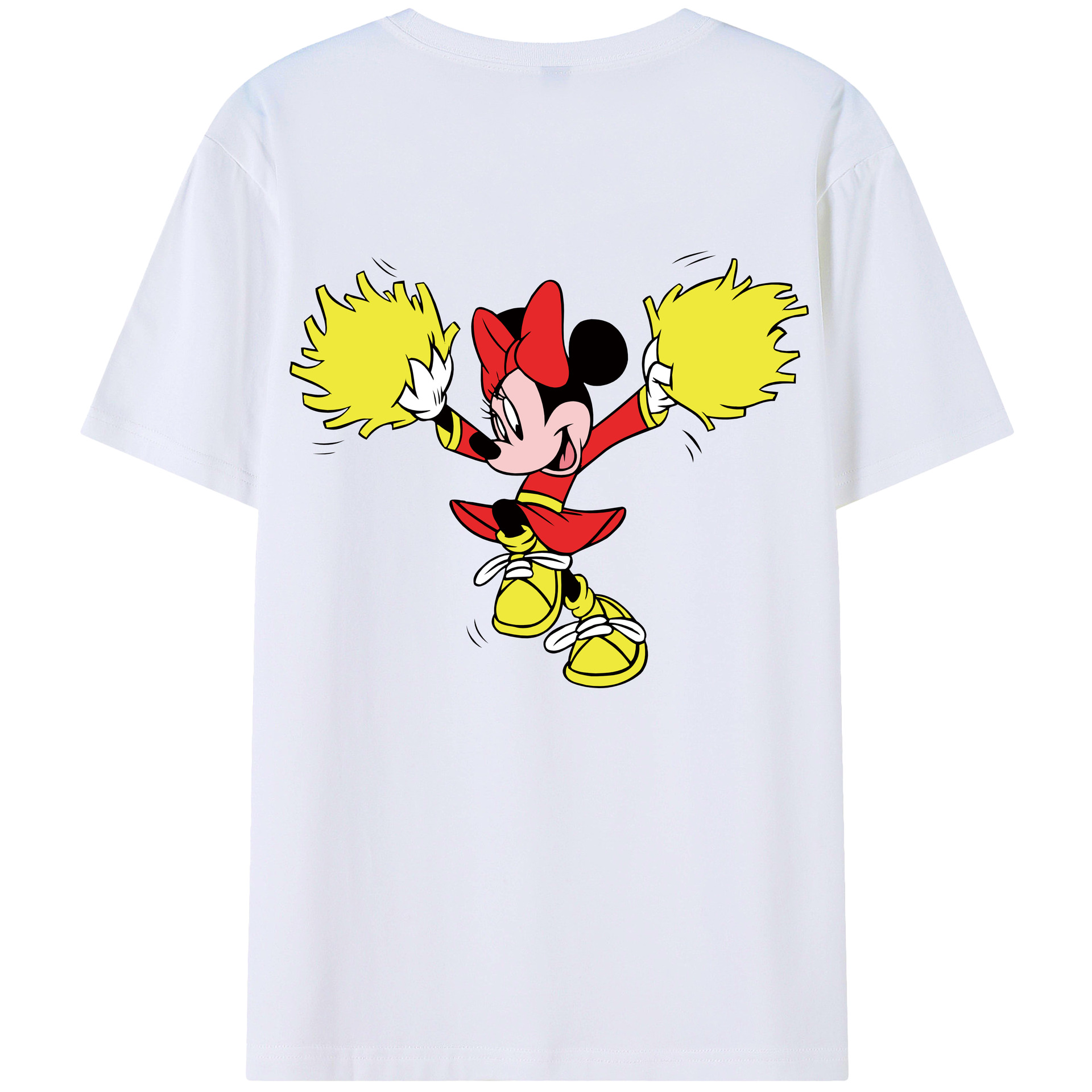 （画像用） ミッキーマウス Mickey Mouse 綿100％半袖Tシャツ（背面プリント）