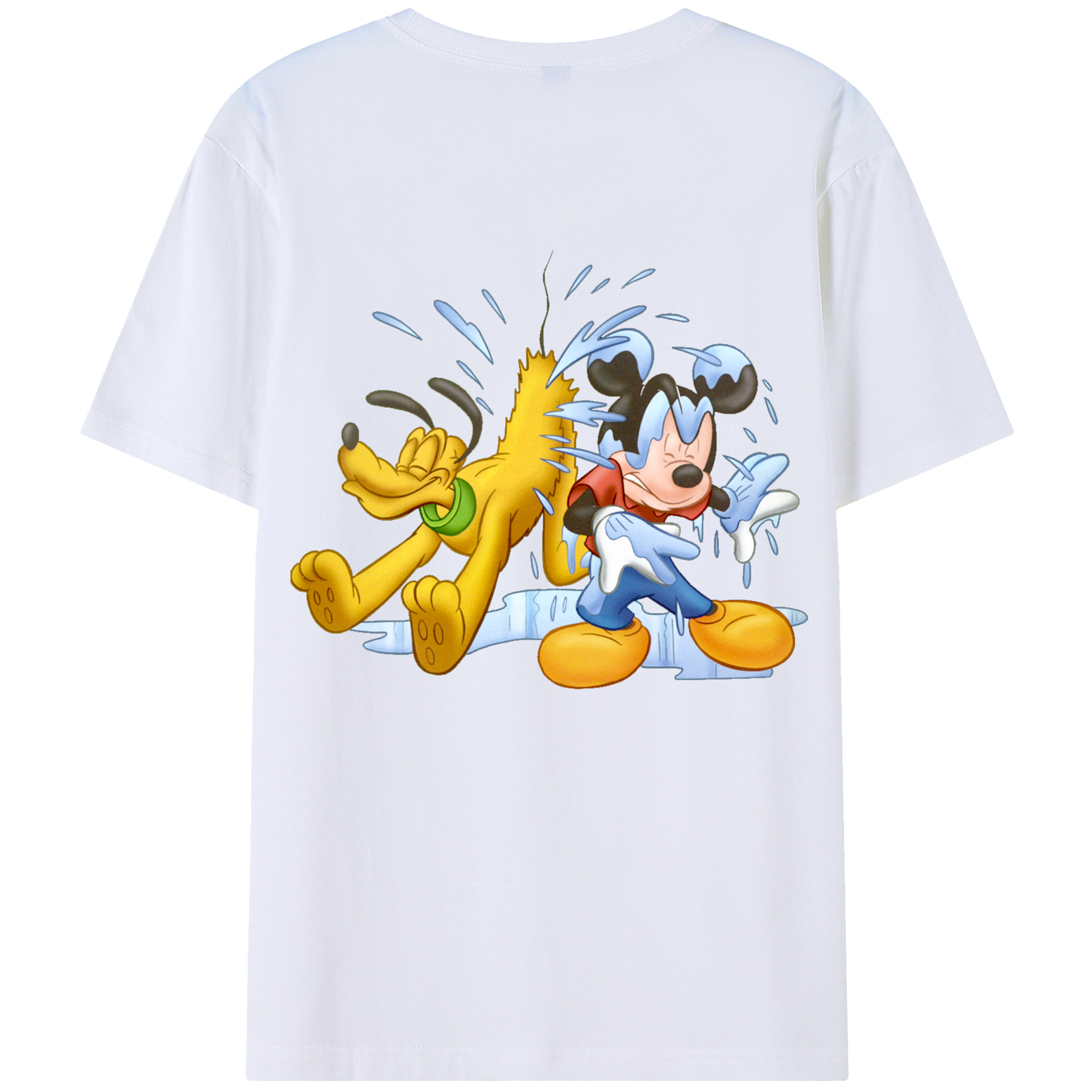 （画像用） ミッキーマウス Mickey Mouse 綿100％半袖Tシャツ（背面プリント）