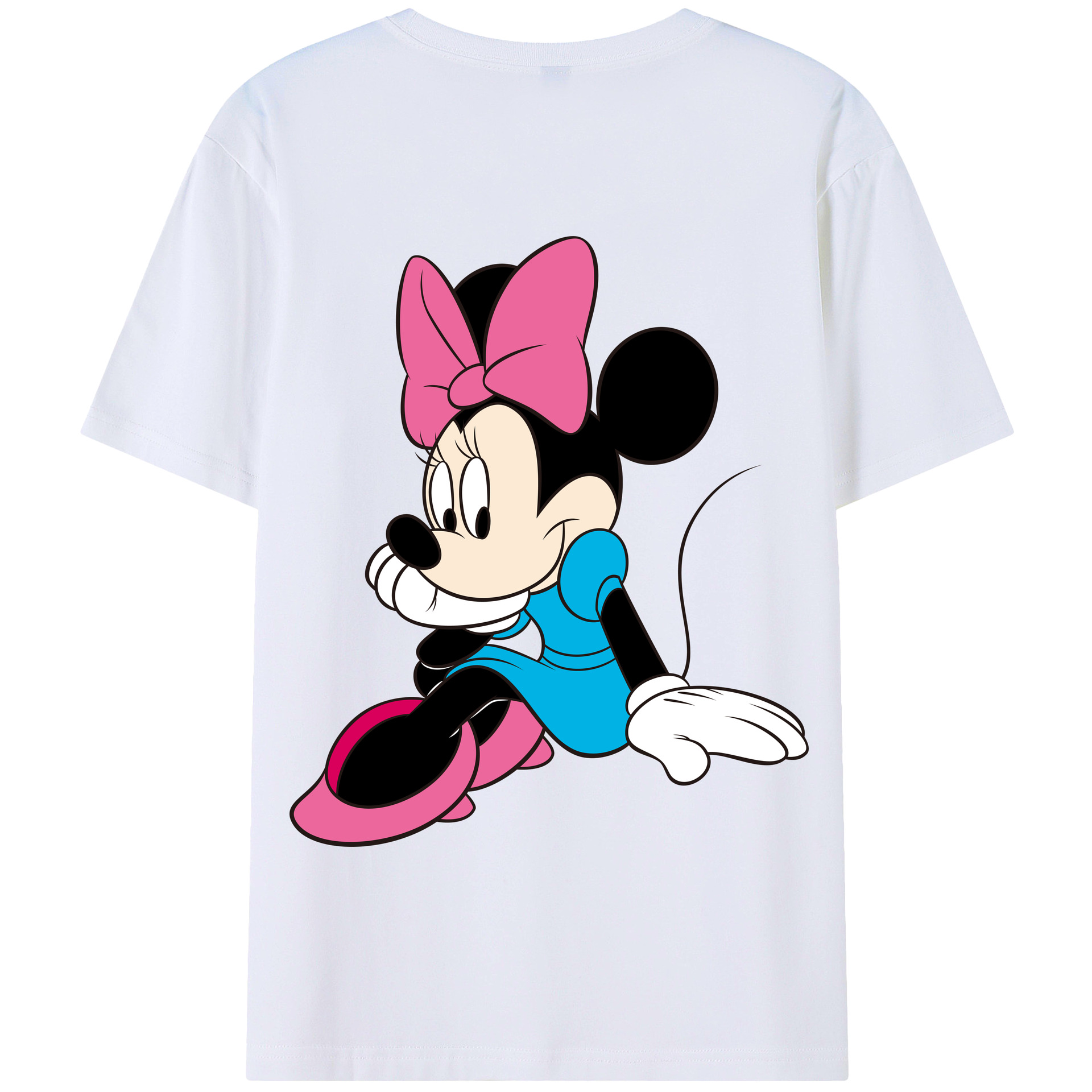 （画像用） ミッキーマウス Mickey Mouse 綿100％半袖Tシャツ（背面プリント）
