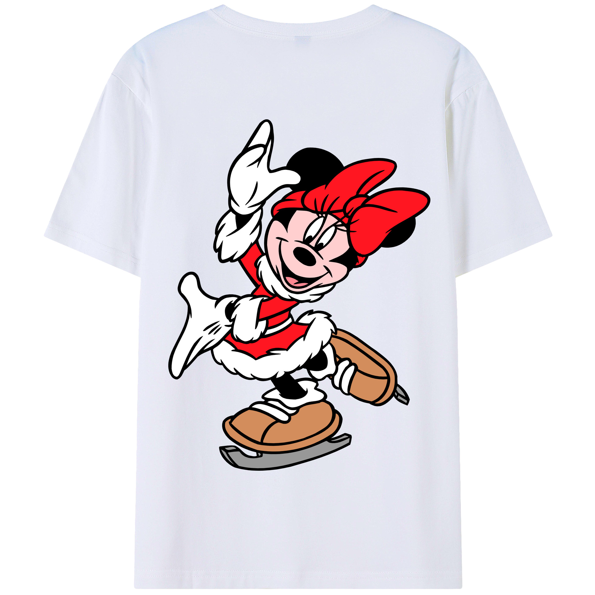 （画像用） ミッキーマウス Mickey Mouse 綿100％半袖Tシャツ（背面プリント）