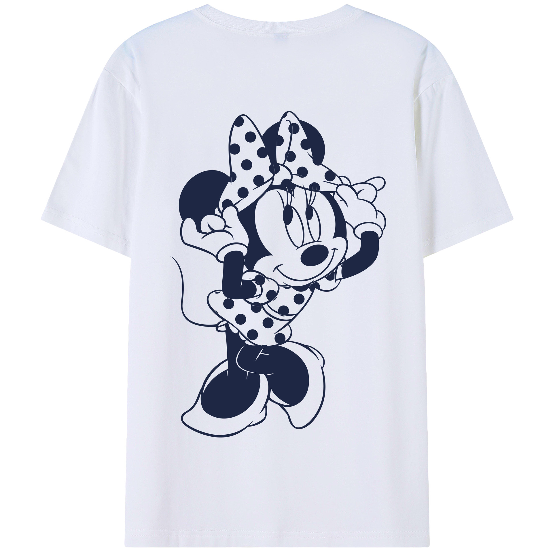 （画像用） ミッキーマウス Mickey Mouse 綿100％半袖Tシャツ（背面プリント）