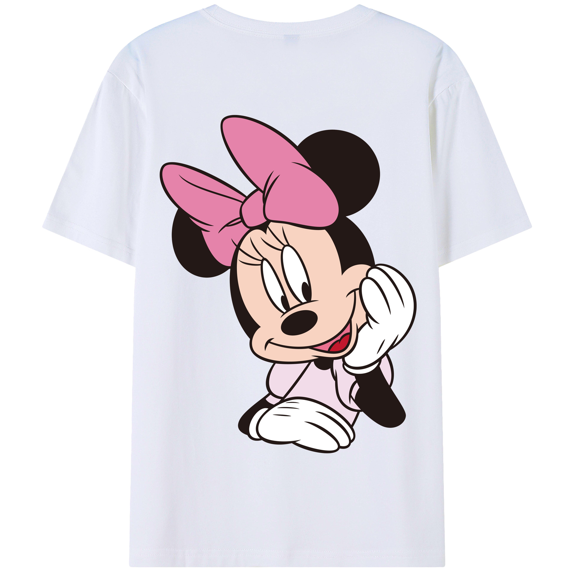 （画像用） ミッキーマウス Mickey Mouse 綿100％半袖Tシャツ（背面プリント）