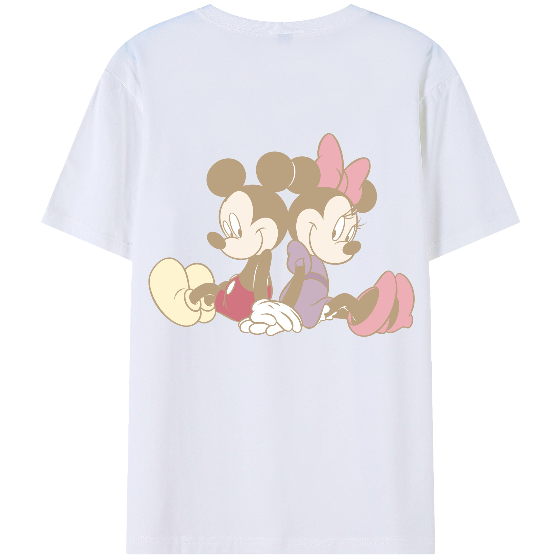 （画像用） ミッキーマウス Mickey Mouse 綿100％半袖Tシャツ（背面プリント）