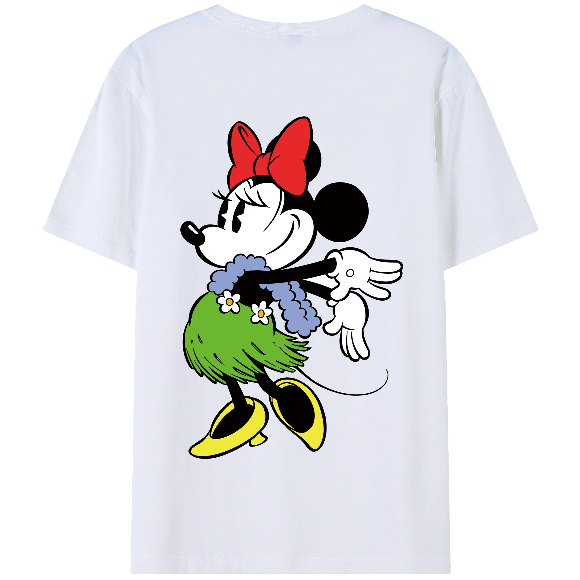 （画像用） ミッキーマウス Mickey Mouse 綿100％半袖Tシャツ（背面プリント）
