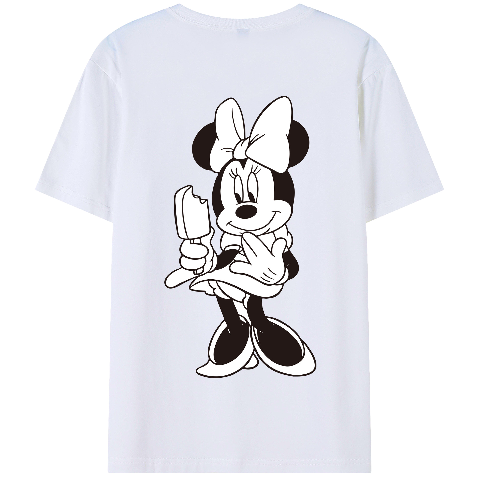 （画像用） ミッキーマウス Mickey Mouse 綿100％半袖Tシャツ（背面プリント）