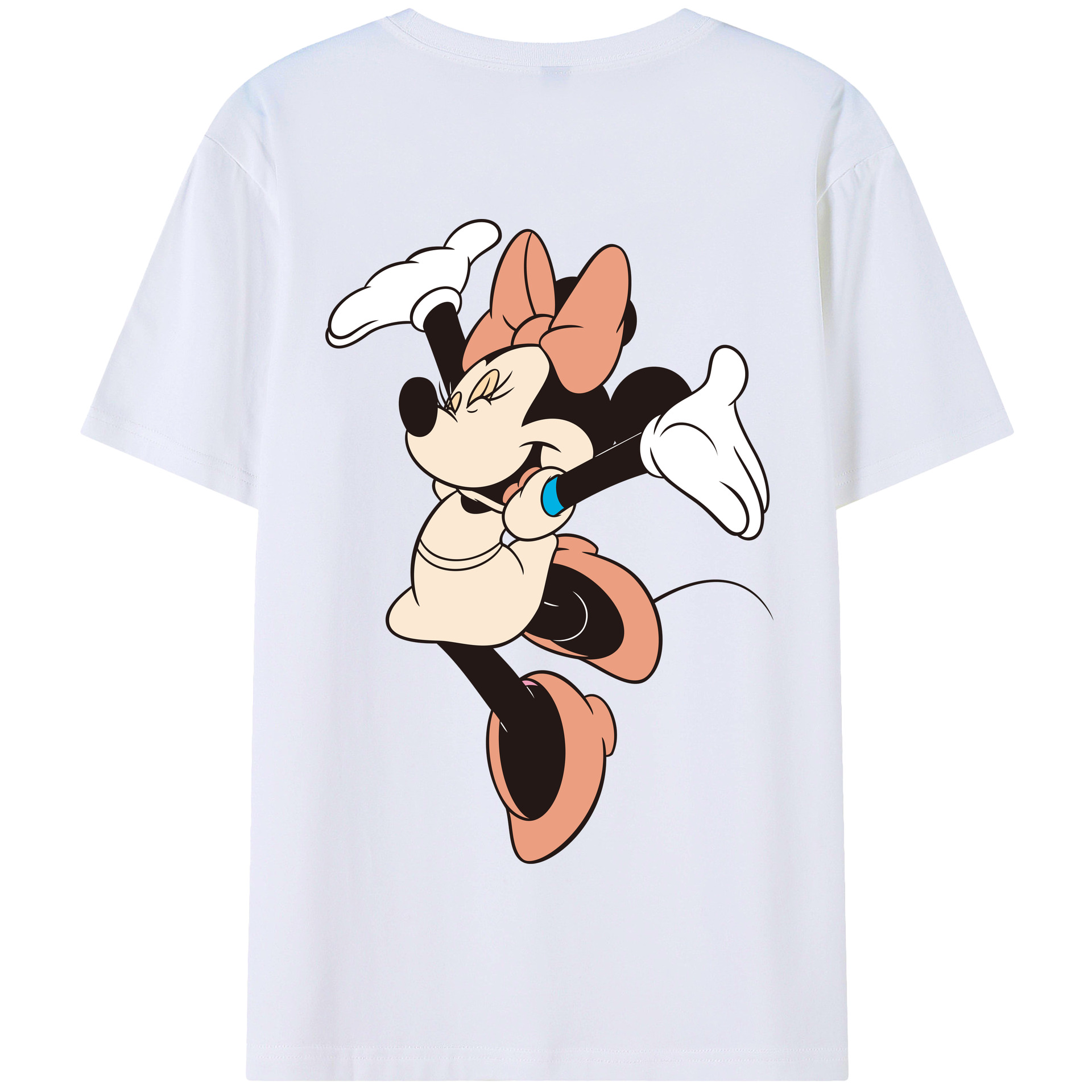 （画像用） ミッキーマウス Mickey Mouse 綿100％半袖Tシャツ（背面プリント）