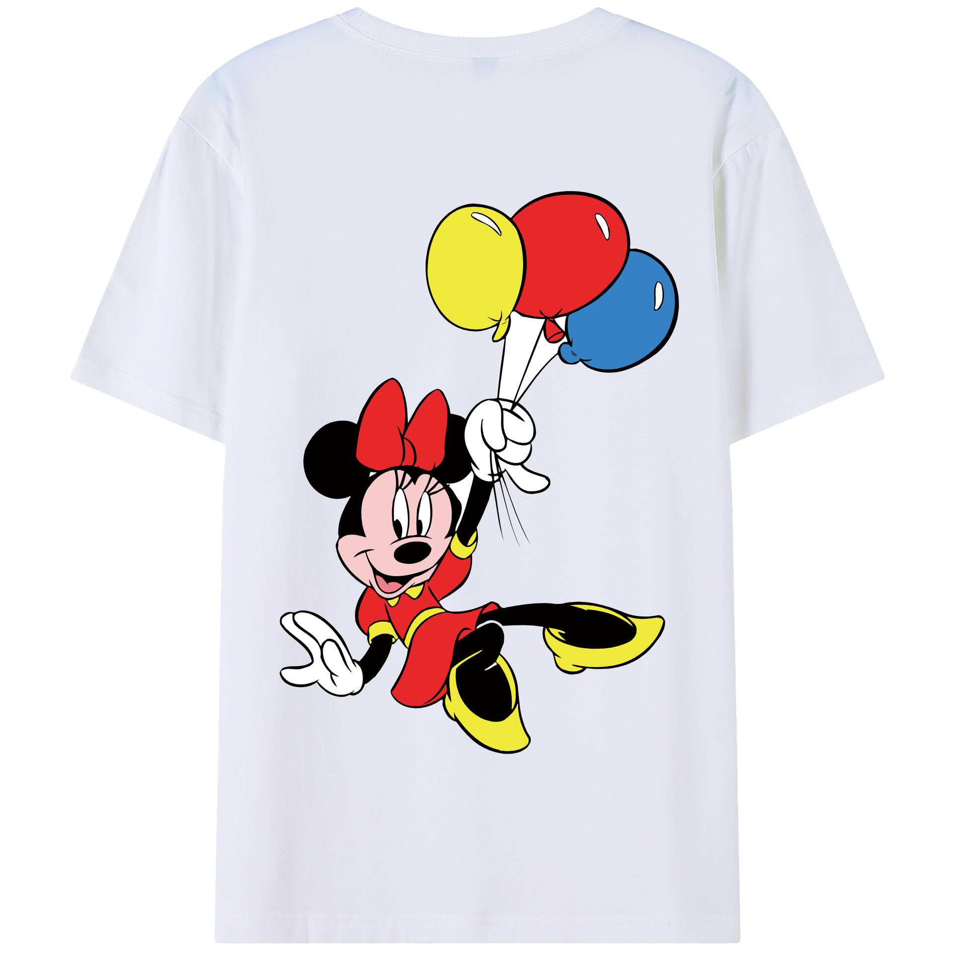 （画像用） ミッキーマウス Mickey Mouse 綿100％半袖Tシャツ（背面プリント）